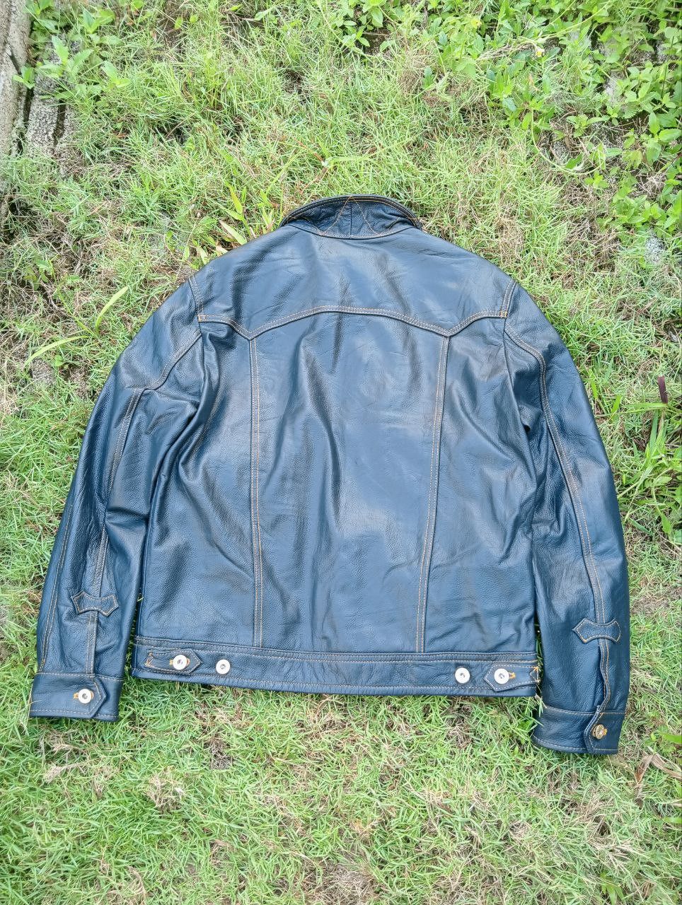 Japanese Brand CURPHEY UNION MADE LEATHER JACKET Size US XXL / EU 58 / 5 - 11 Thumbnail