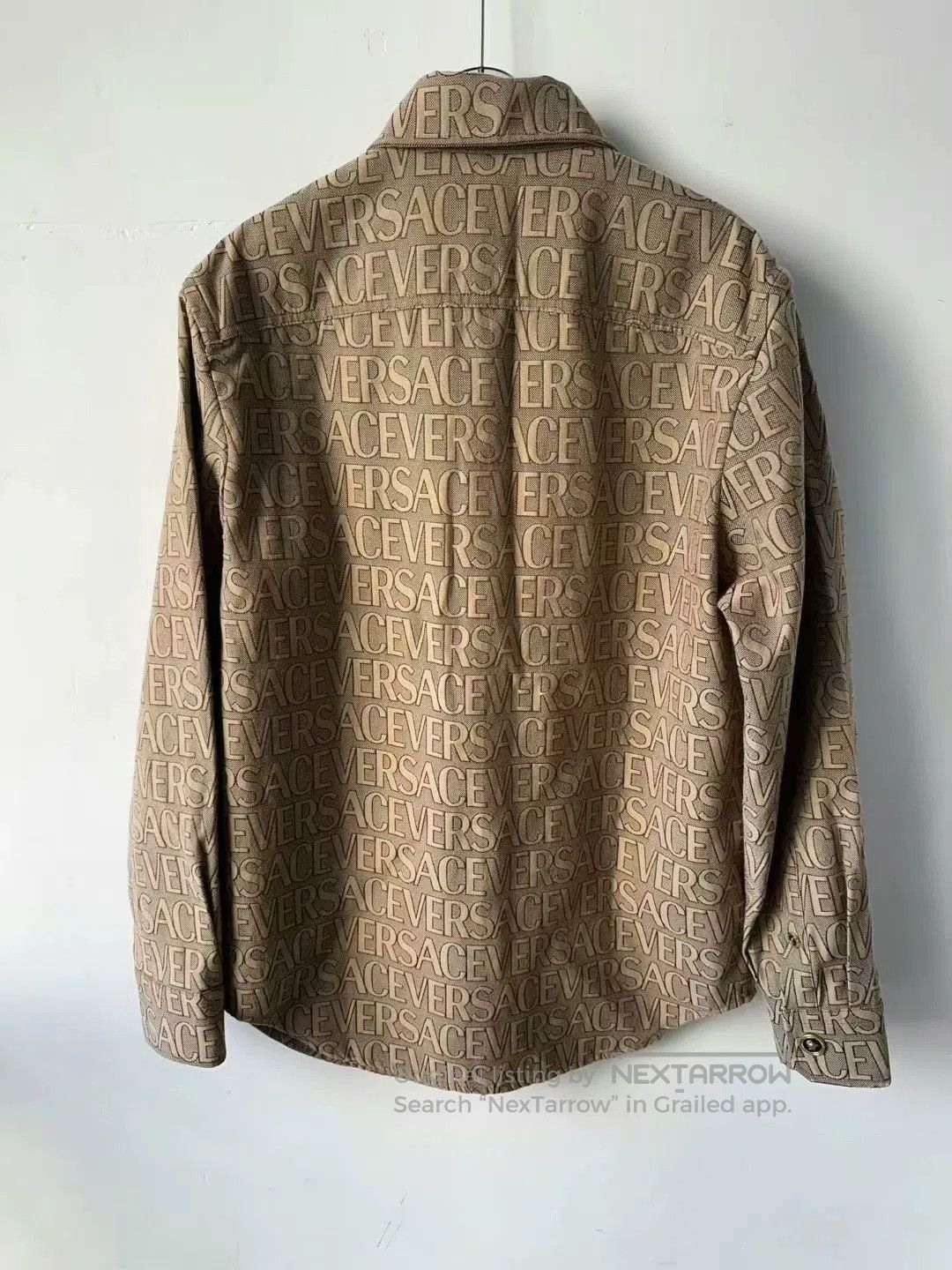 Versace versace full print jacket in brown. Size US L / EU 52-54 / 3 - 2 Thumbnail