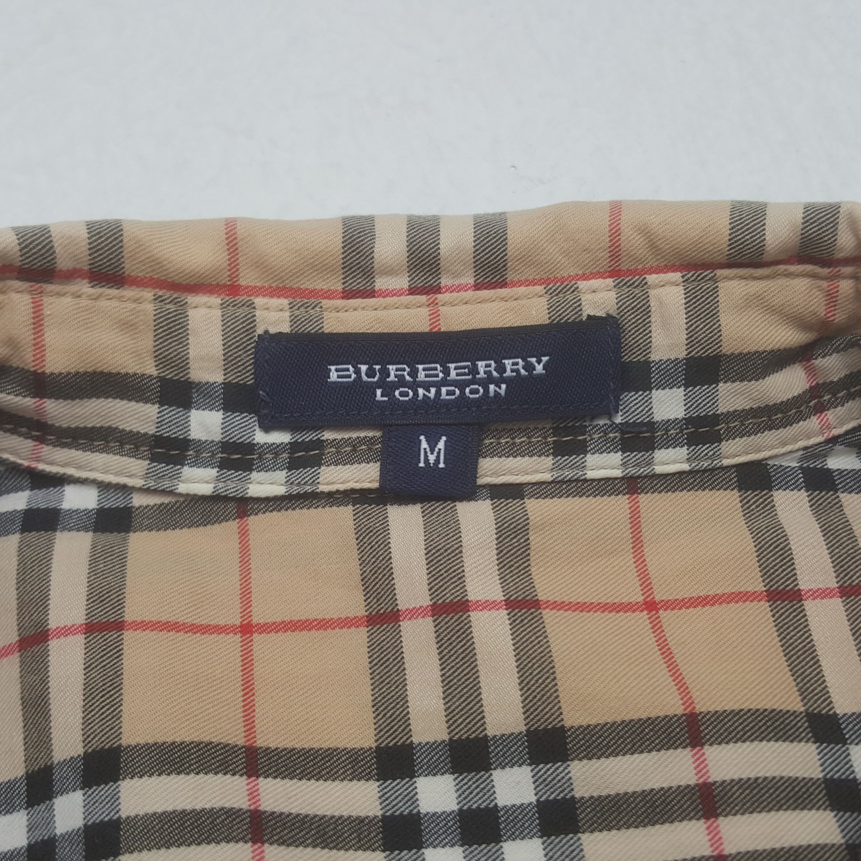 Vintage Burberry London Nova Check Shirt Button Up