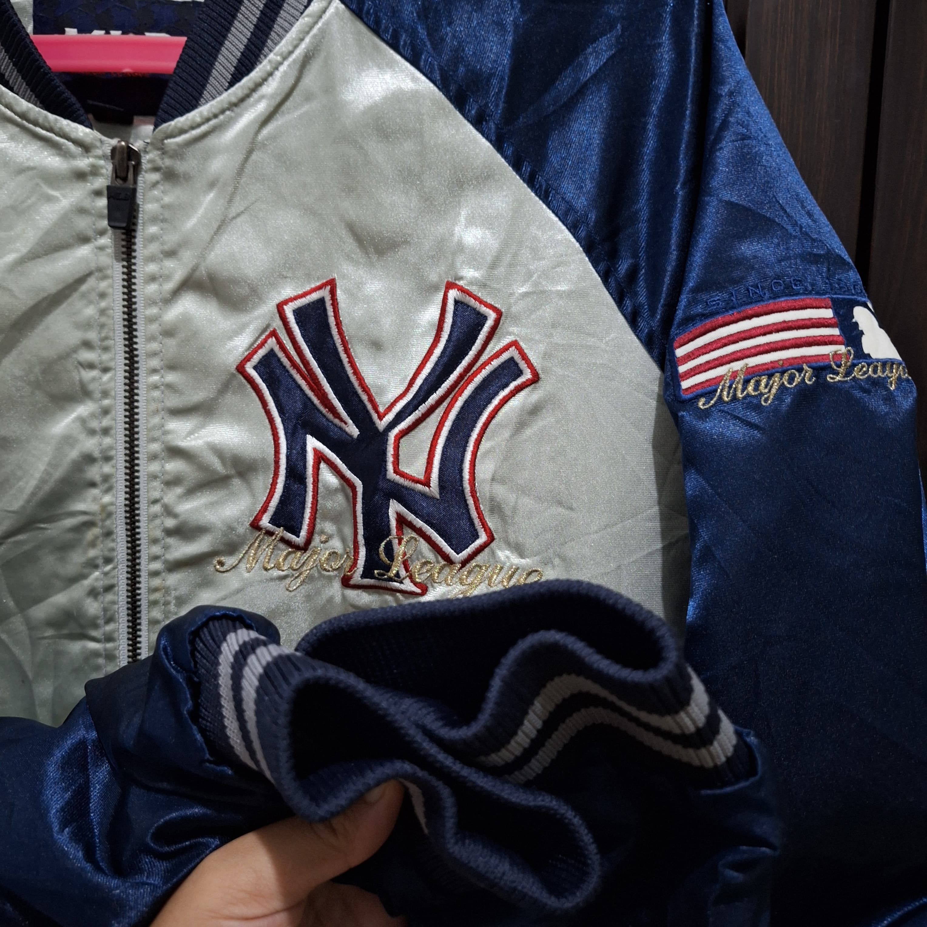 MLB MLB Yankees Varsity Sateen Jacket Size US L / EU 52-54 / 3 - 3 Thumbnail