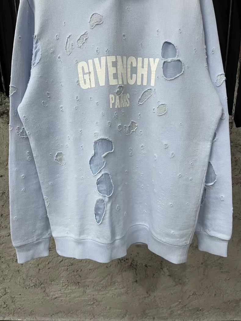 Givenchy Givenchy Givenchy Distressed Hoodie with Logo -2507 Size US XS / EU 42 / 0 - 4 Thumbnail