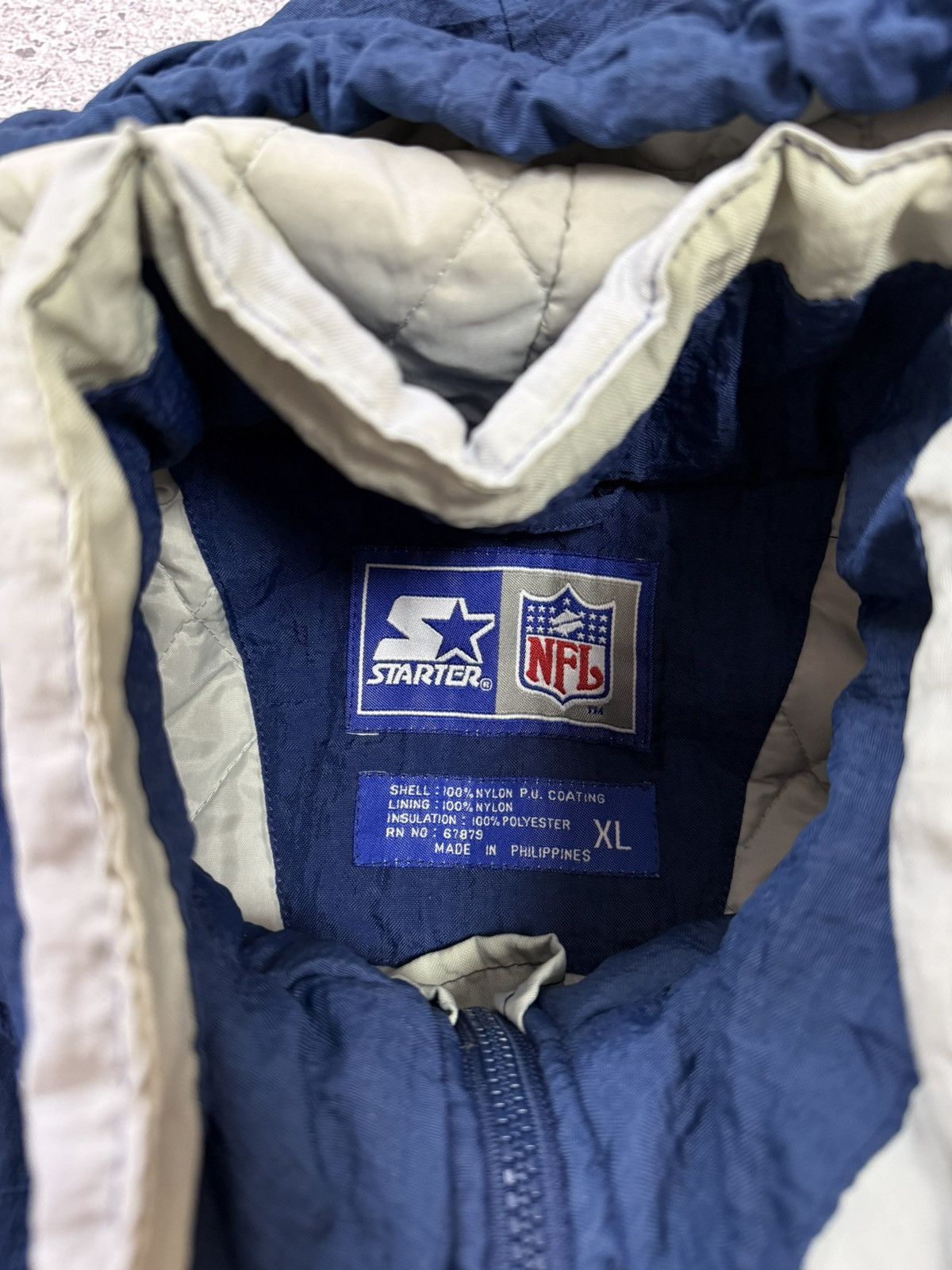NFL × Starter × Vintage Vintage 1990’s NFL Starter Dallas Cowboys 1/2 ZIP Jacket Size US XL / EU 56 / 4 - 14 Thumbnail