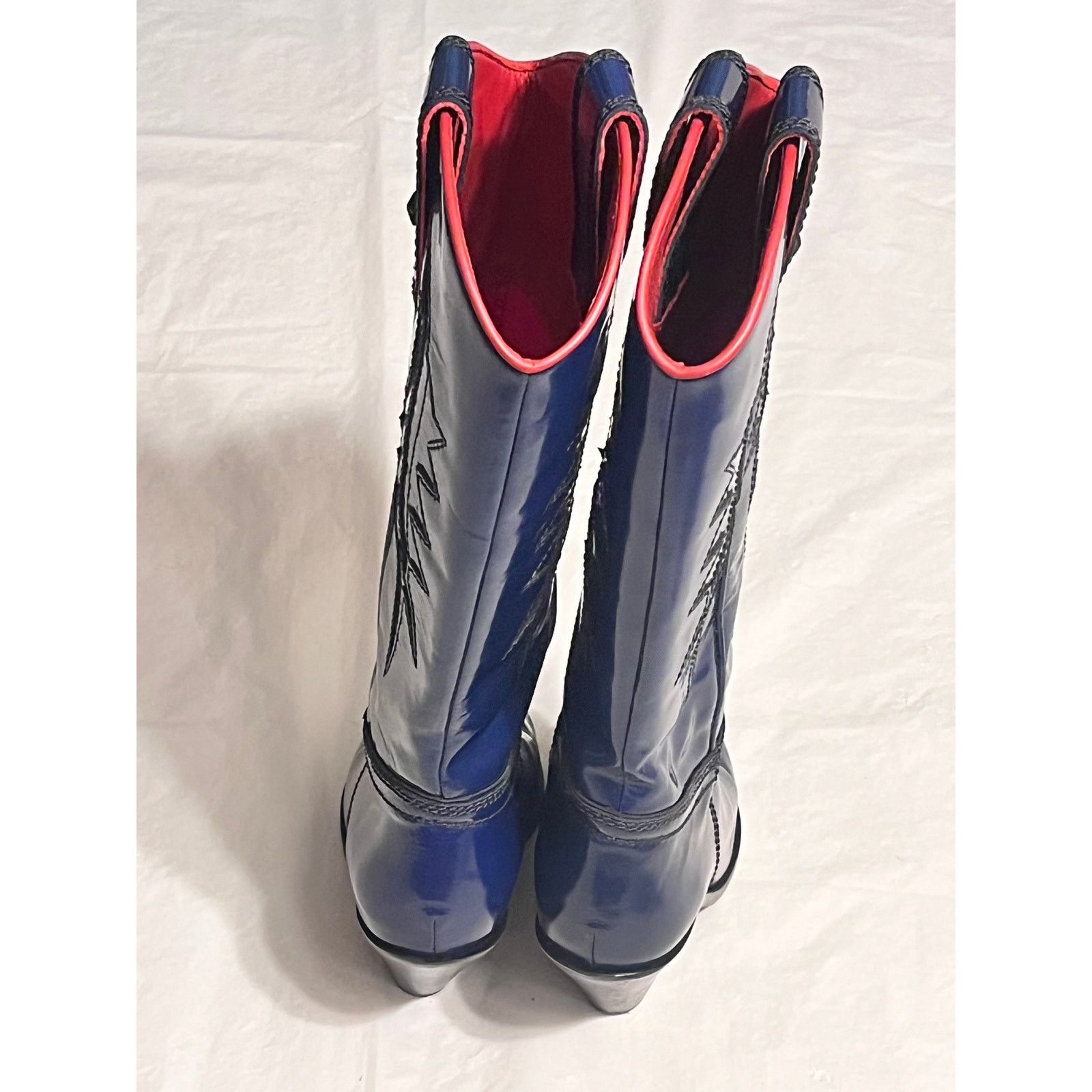 Diesel Diesel Women Twilight/Midnight Blue Western Boots With Box Size US 6 / IT 36 - 19 Thumbnail