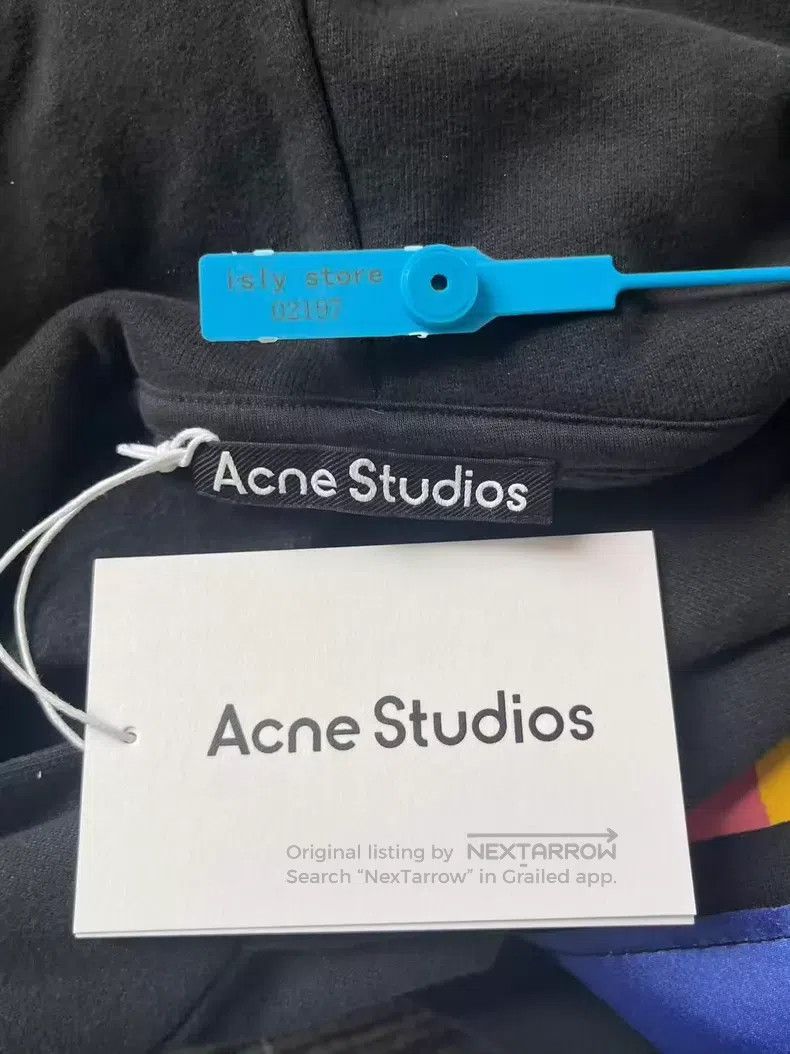 Acne Studios Acne Studios Rainbow letter print hooded long sleeve sweat Size US M / EU 48-50 / 2 - 5 Thumbnail