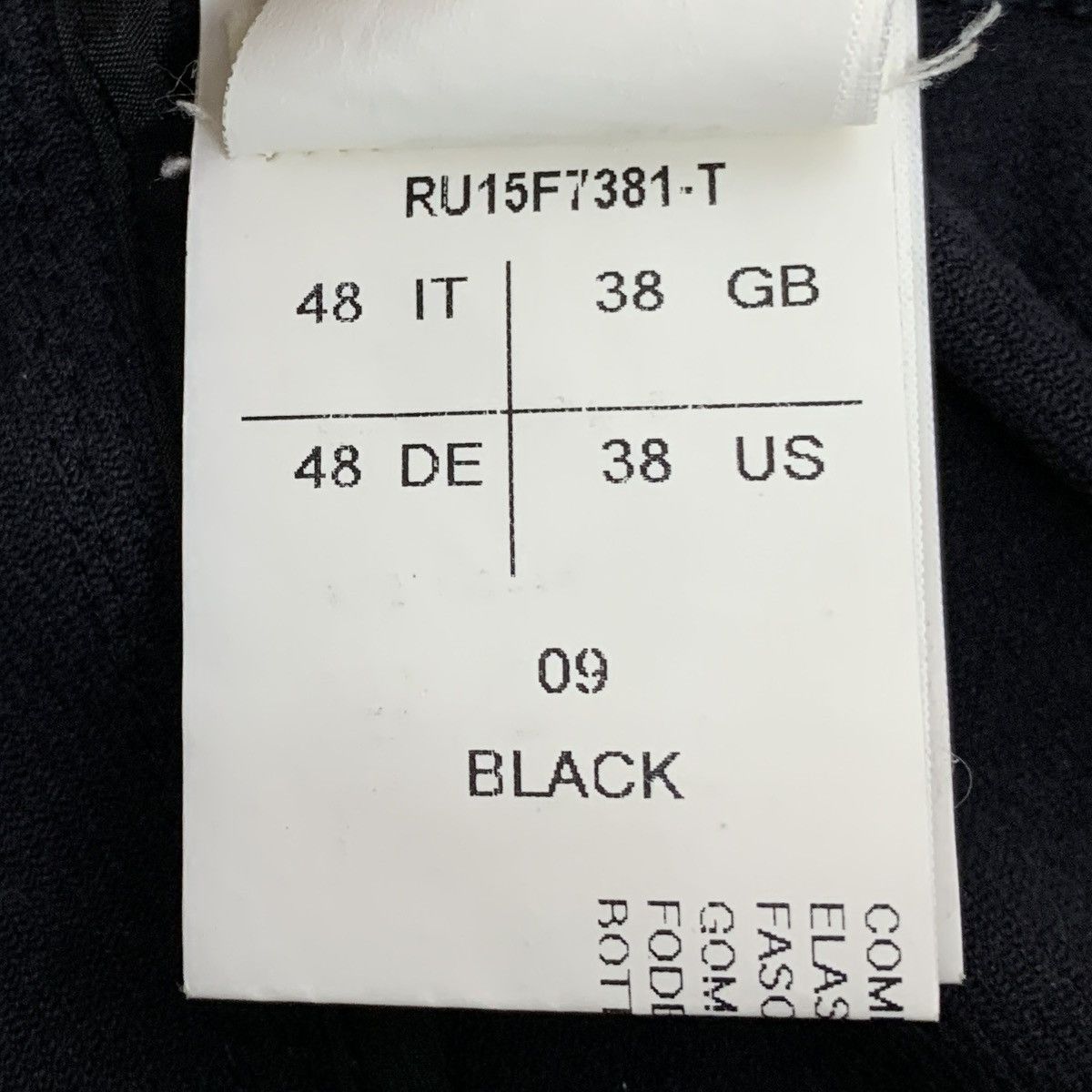 Rick Owens Rick Owens Black Cotton Low Crotch Drop Crotch Pants K26WX Size US 32 / EU 48 - 7 Thumbnail