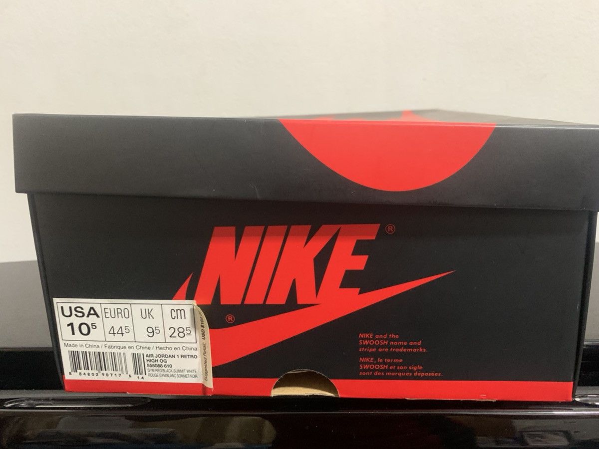Jordan Brand × Nike AIR JORDAN 1 Retro High OG Bred Size US 10.5 / EU 43-44 - 16 Thumbnail