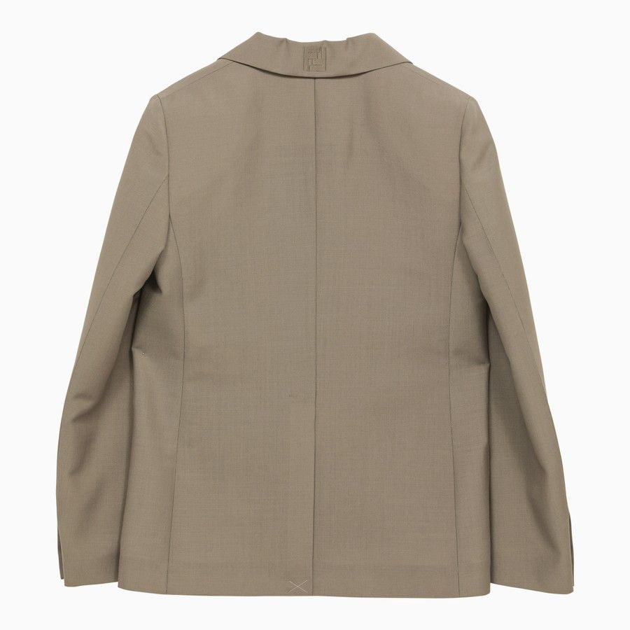 Fendi o1d2blof0824 Single-Breasted Jacket in Beige Size S / US 4 / IT 40 - 2 Thumbnail