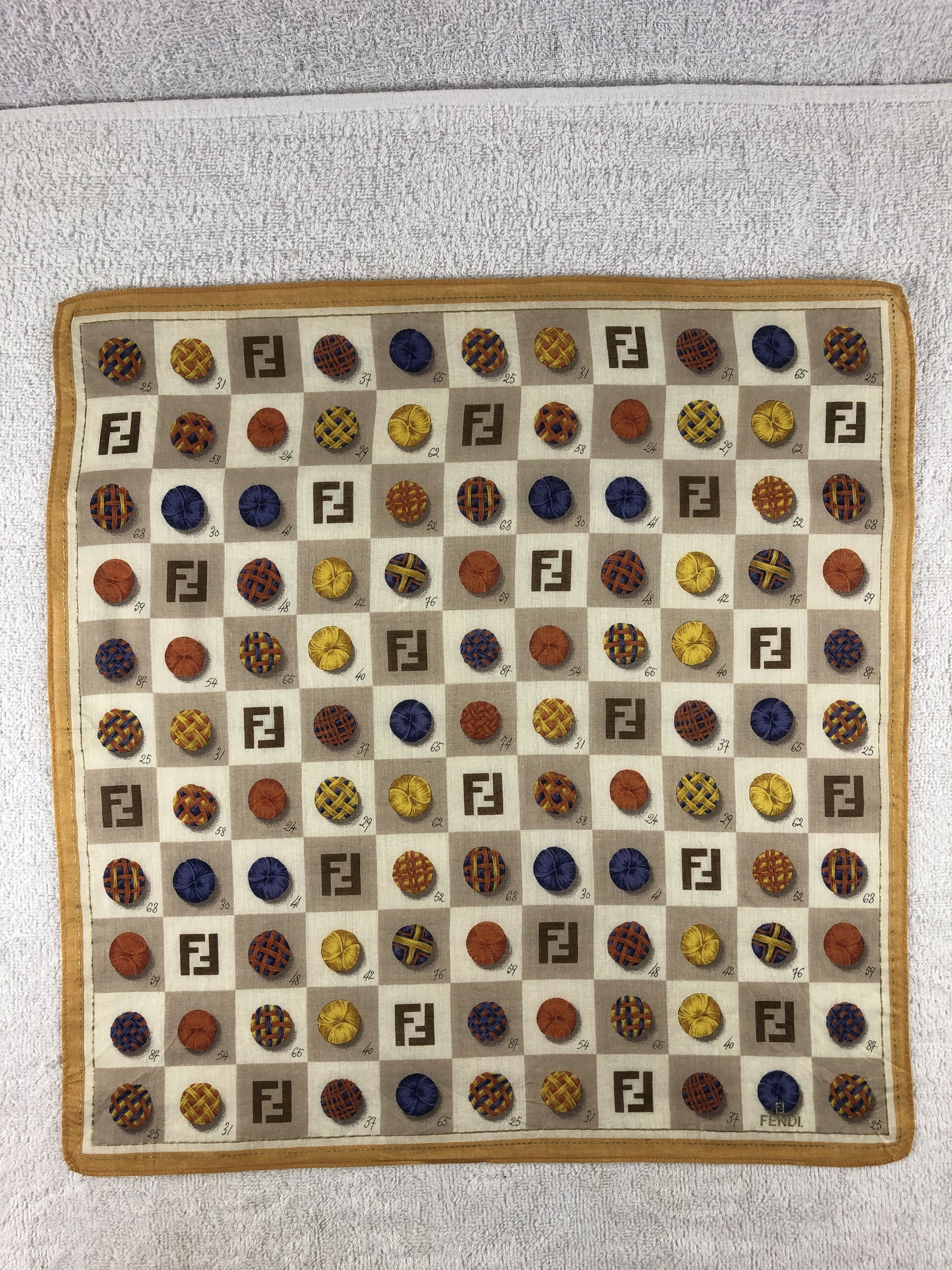 Vintage Fendi Handkerchief / Bandana / Neckerchief A1336 Size ONE SIZE - 3 Thumbnail