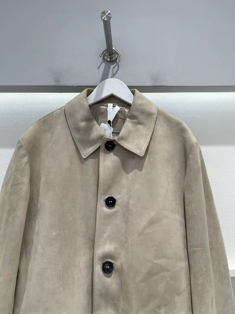Prada Prada Khaki Leather Jacket Coat -2505 Size US L / EU 52-54 / 3 - 3 Thumbnail