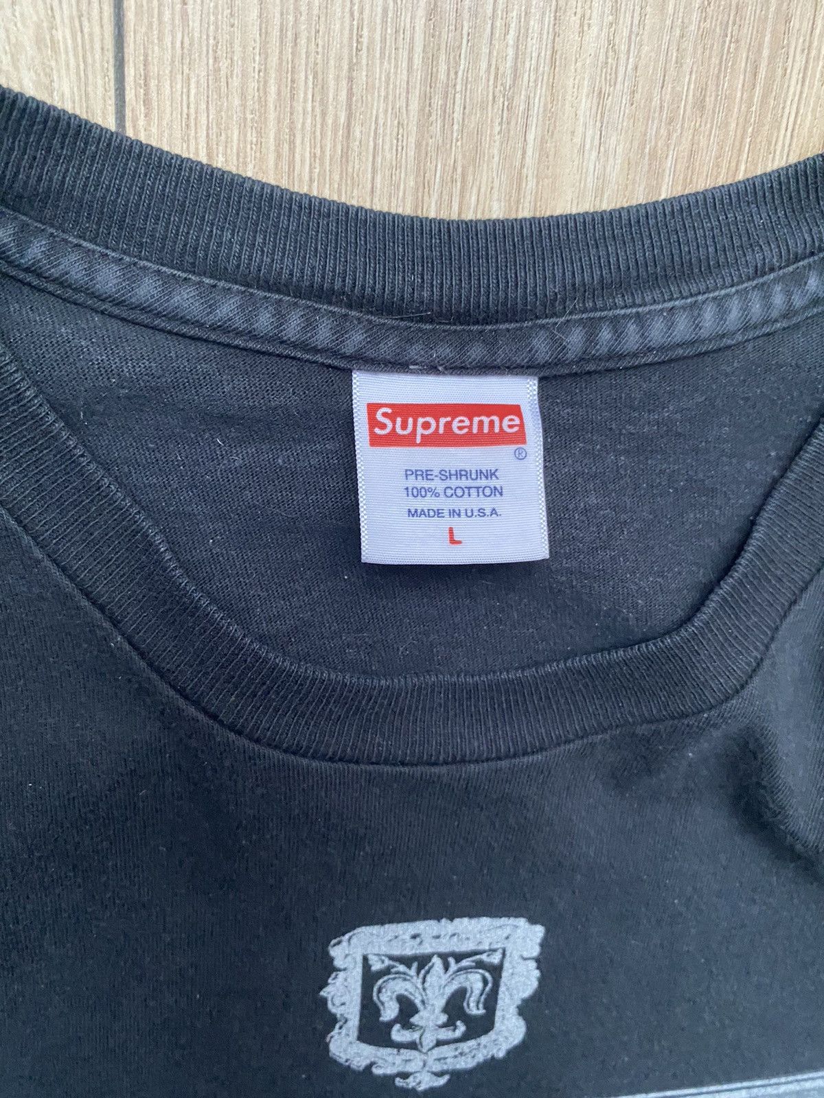 Supreme Supreme “Suprema” Black Tee T Shirt Size US L / EU 52-54 / 3 - 2 Thumbnail