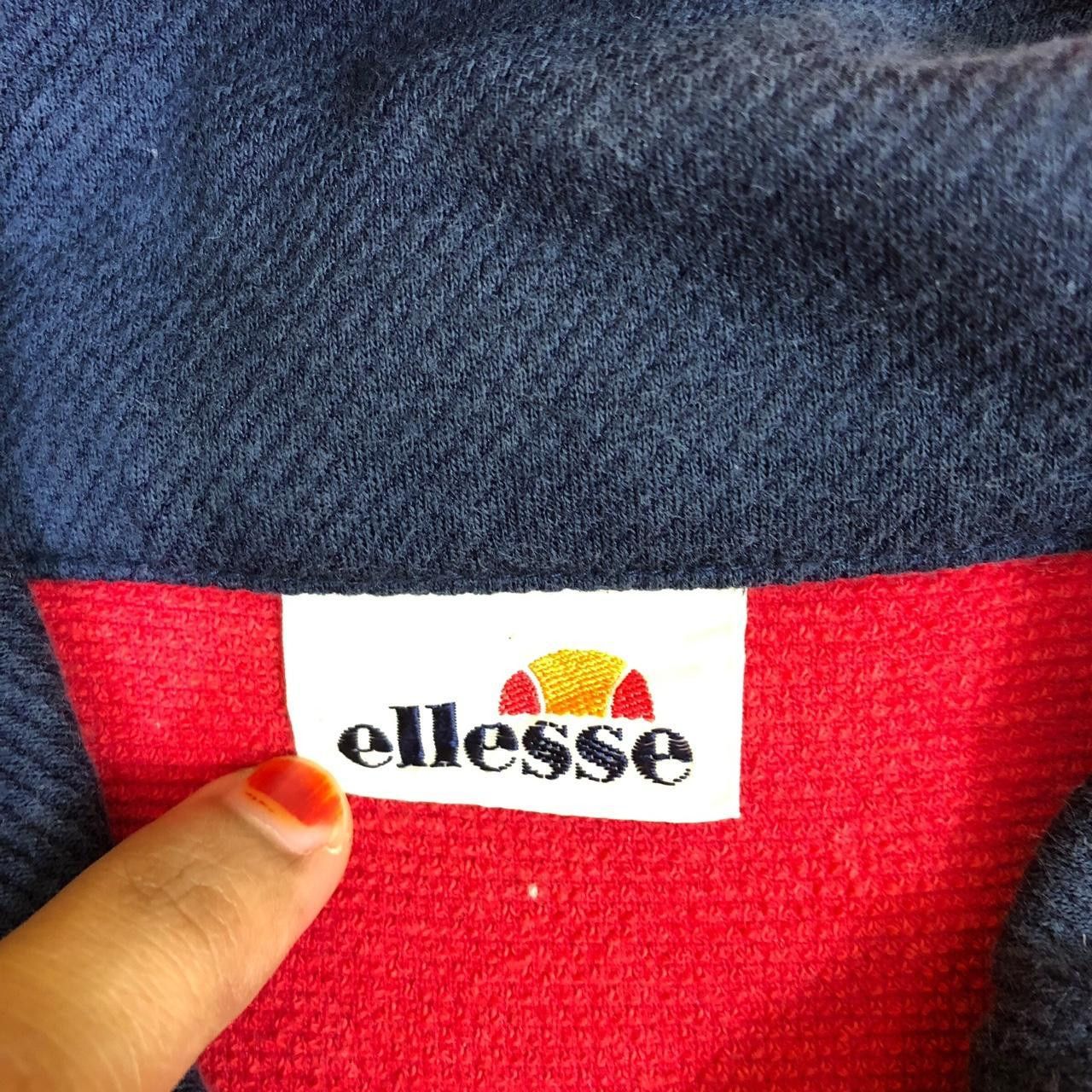 Ellesse Vintage ELLESSE ITALIA Half Zipper Sweatshirt Sweater Size S / US 4 / IT 40 - 6 Thumbnail