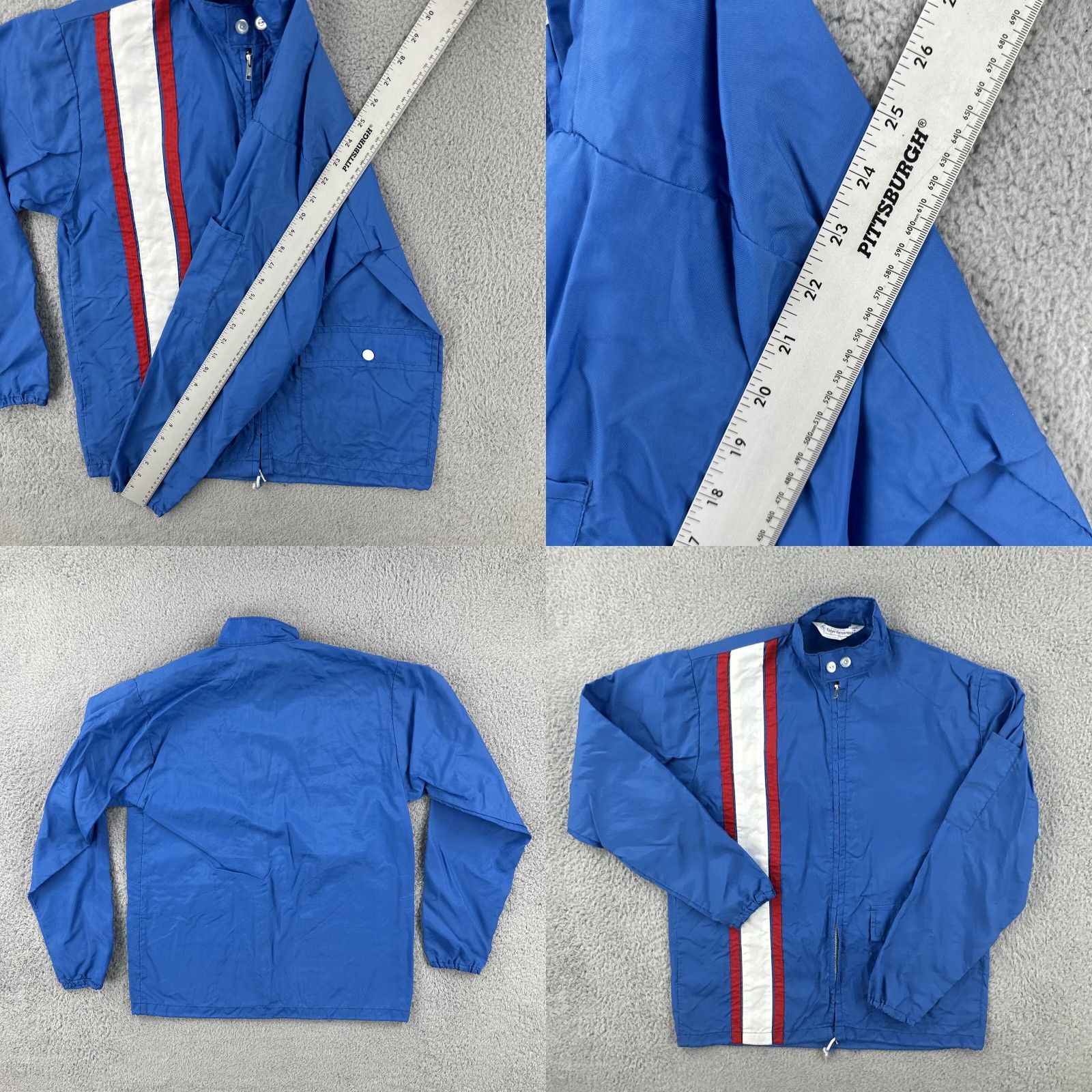 Vintage VINTAGE Ebert Enterprises Nylon Full Zip Jacket Blue Small 60s USA Mens Size US S / EU 44-46 / 1 - 10 Thumbnail