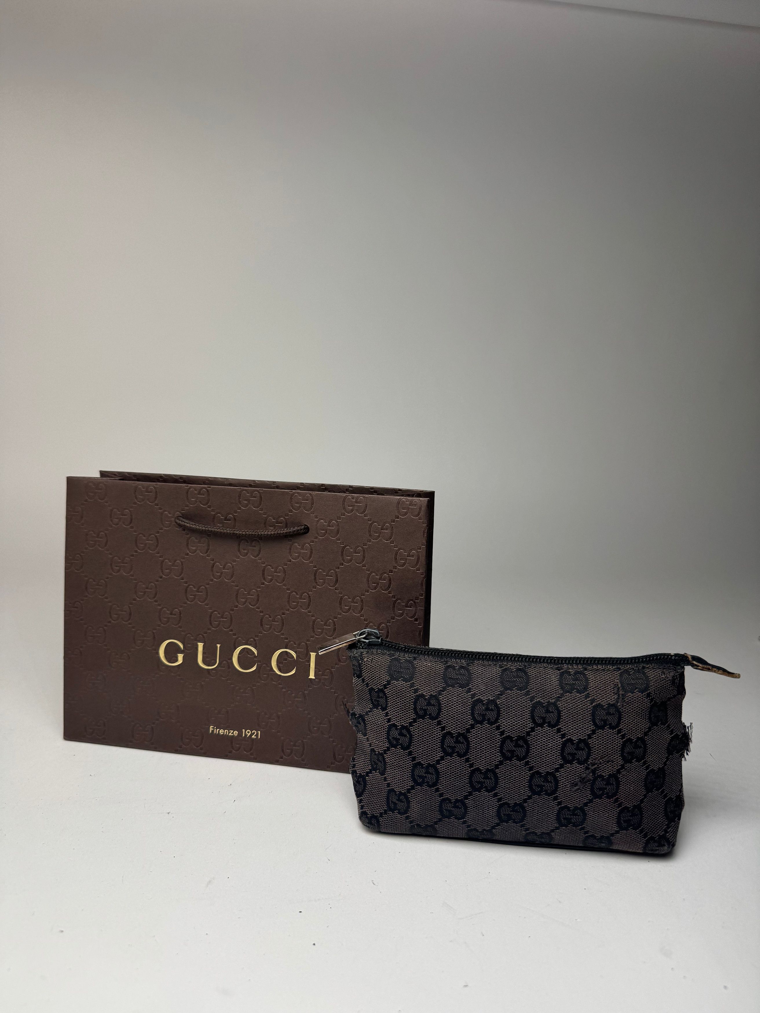 Gucci Vintage Monogram Canvas Leather monogram bag black Size ONE SIZE - 1 Thumbnail