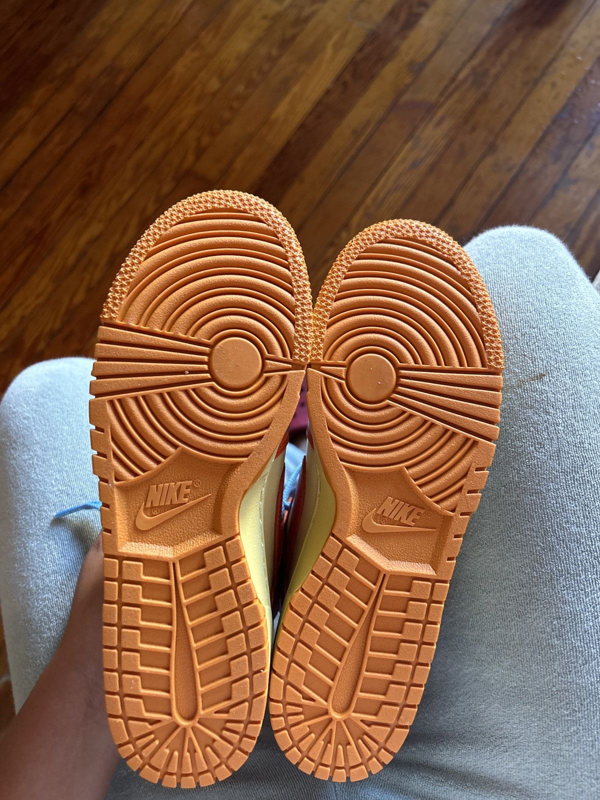 Nike Nike dunk hi 1985 orange acid wash Size US 5.5 / EU 38 - 8 Thumbnail