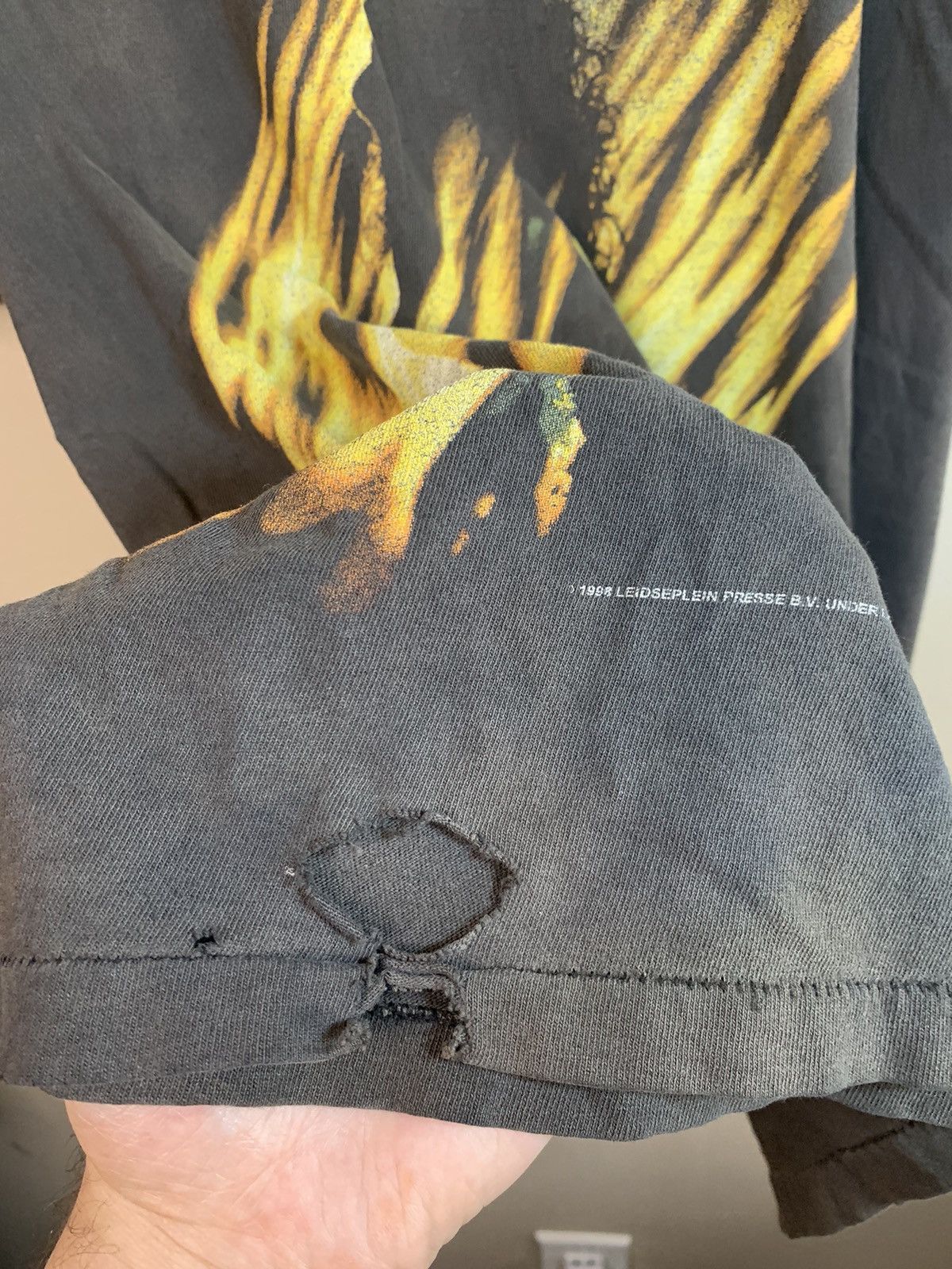 Vintage *RARE* Vintage 1990s AC/DC Bonfire Single Stitch Band Shirt ...