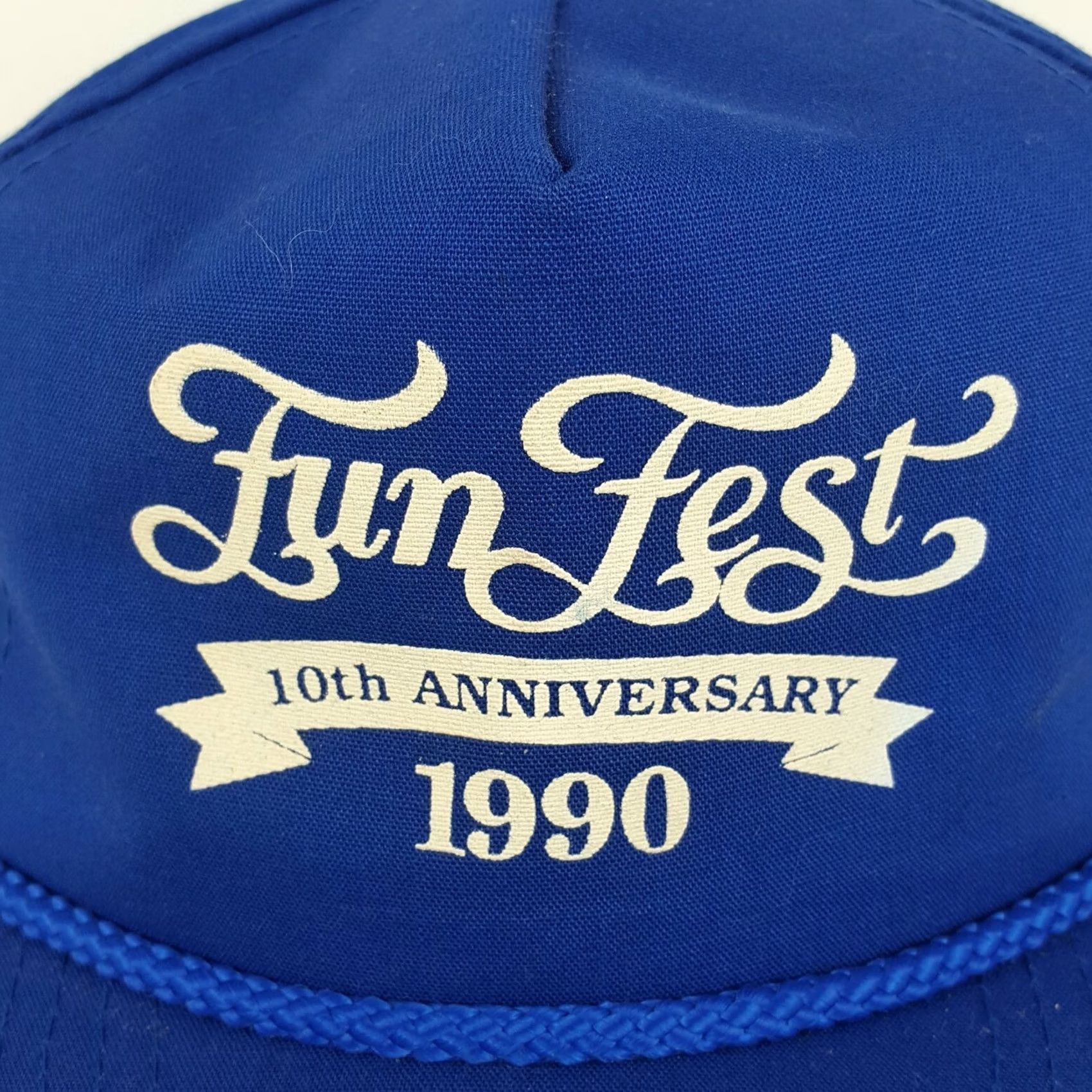 Vintage Vintage Fun Fest Trucker Hat Festival Concert Band Snapback Blue Cap Mens Adjustable Cap Blue 90s Retro Size ONE SIZE - 4 Thumbnail