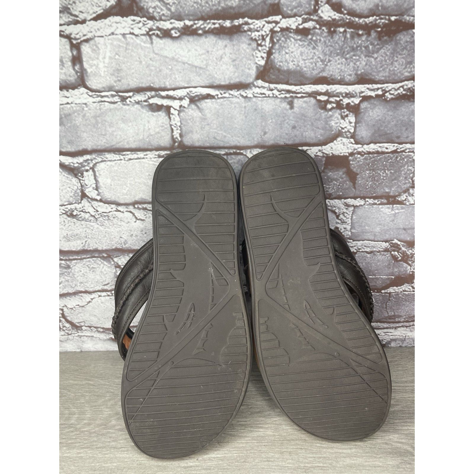 Tommy Bahama TOMMY BAHAMA RELAXOLOGY Jasper Brown Leather Synthetic FlipF Size US 10 / EU 43 - 8 Thumbnail