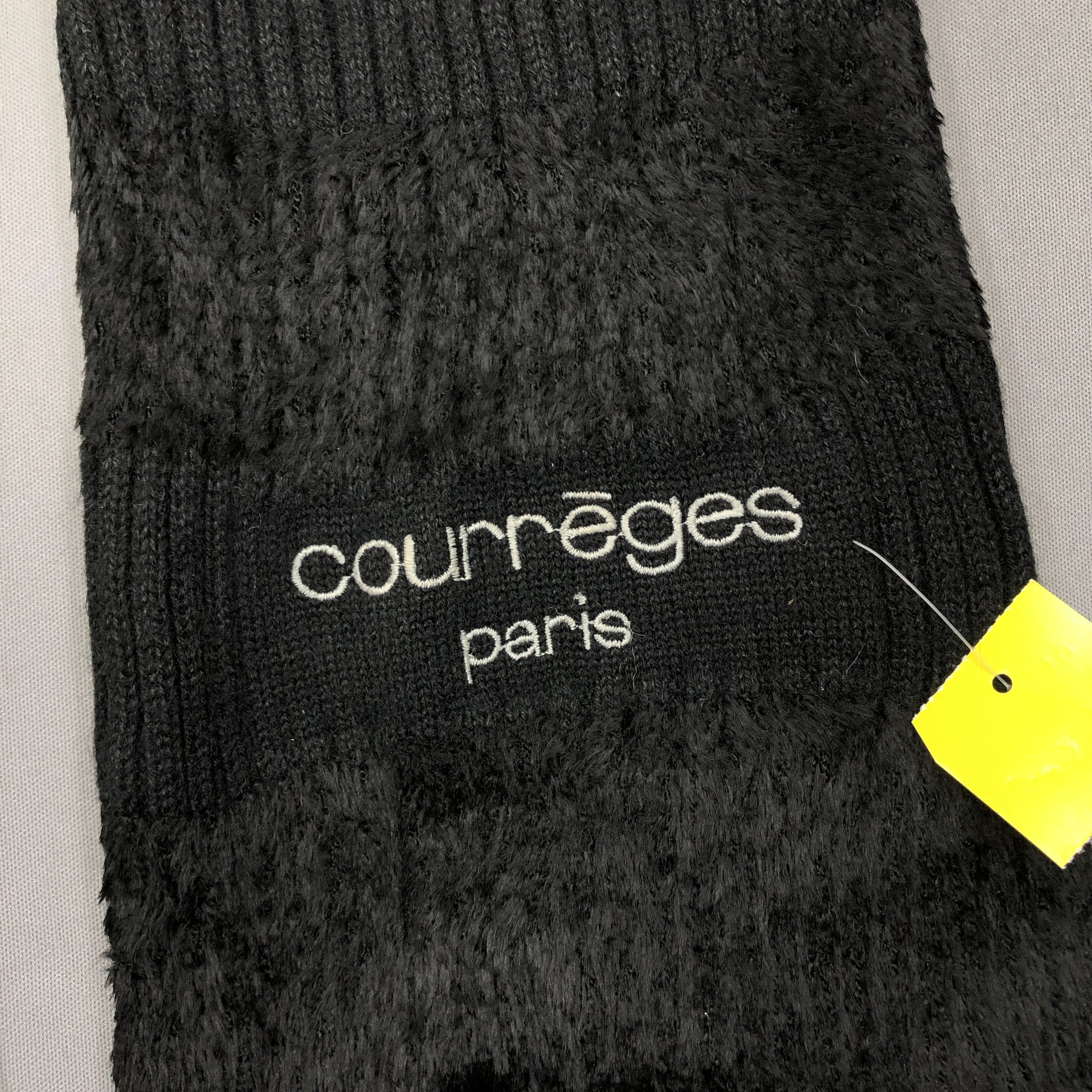 Courreges Vintage Courreges Scarf Muffler Wool Ribbed Knit Scarves Size ONE SIZE - 4 Thumbnail