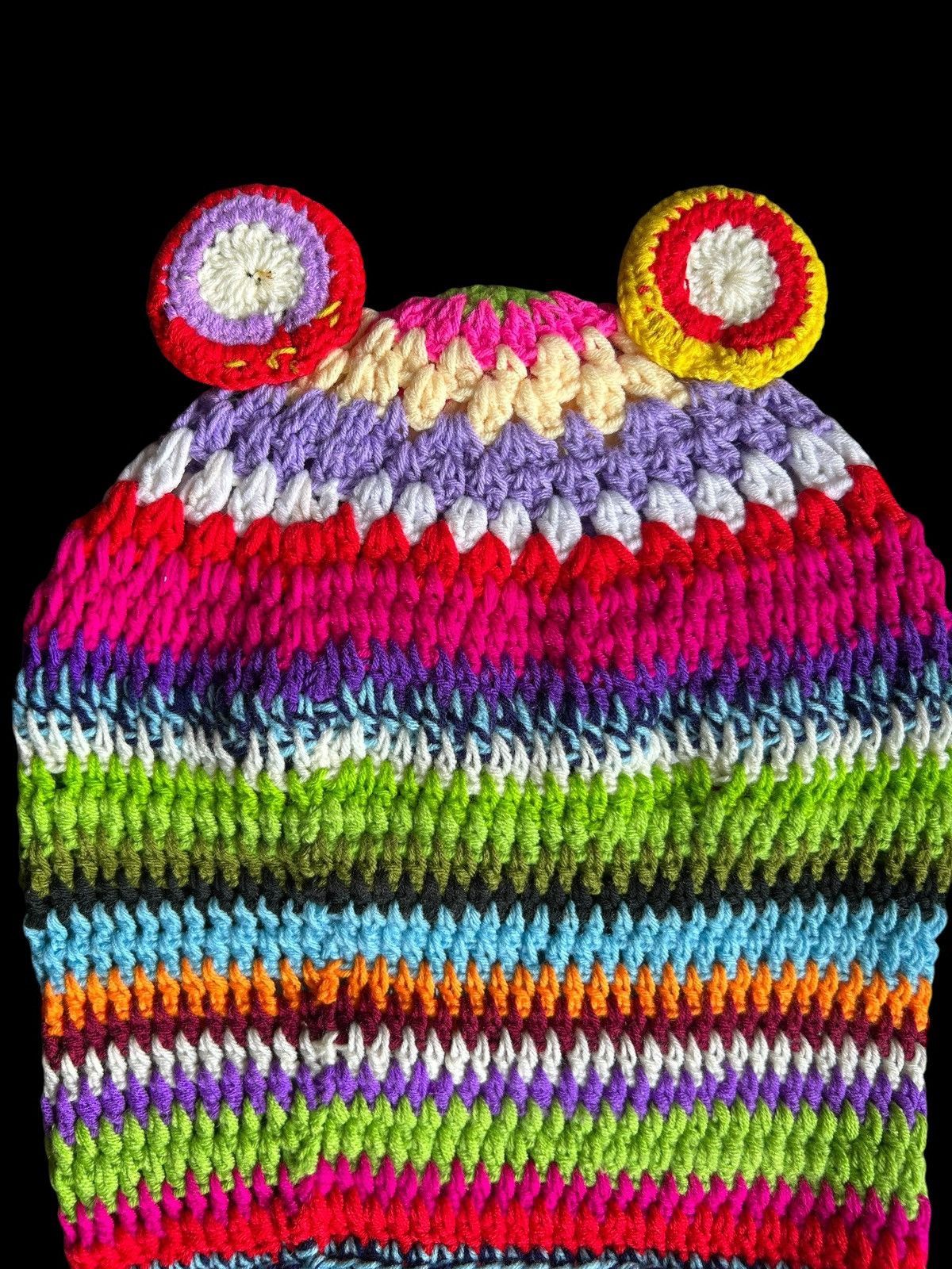 Hysteric Glamour × Japanese Brand Very Rare Crochet Knitted Handmade Balaclava Masked Size ONE SIZE - 3 Thumbnail