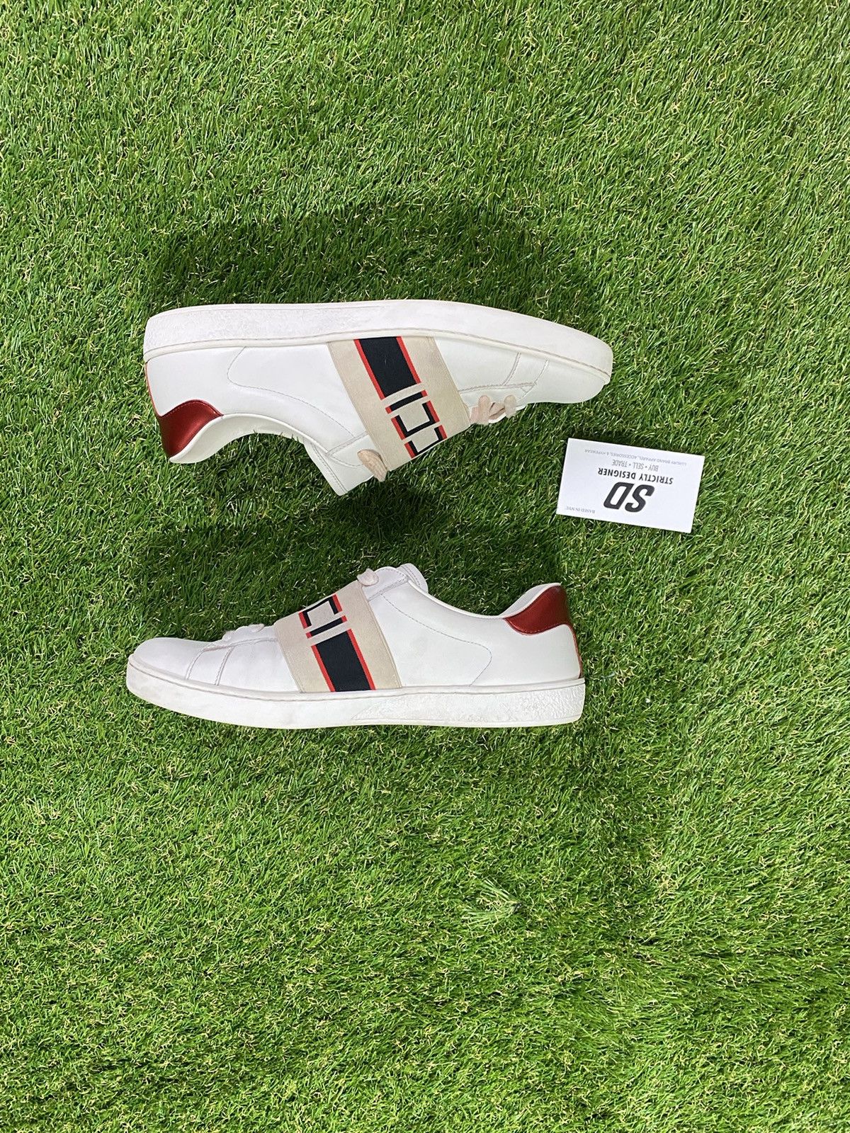 Gucci Ace “Striped Ivory” shoe