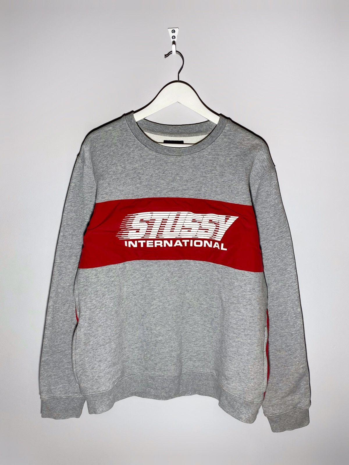 Stussy Stussy International Y2k Nylon Zip Pocket Detail Sweatshirt Size US XL / EU 56 / 4 - 1 Thumbnail