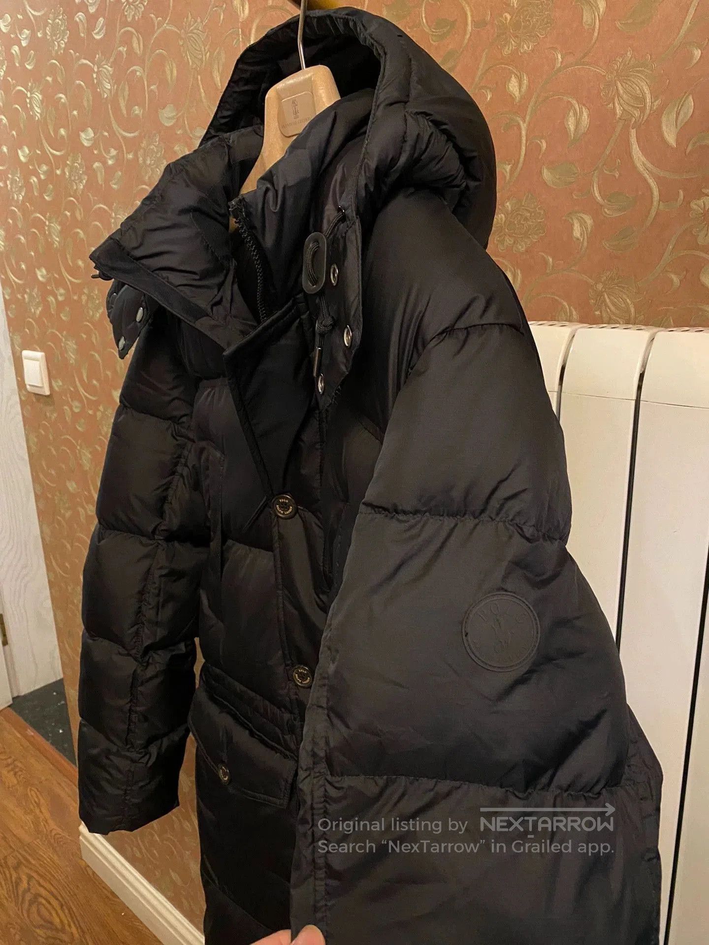 RRL Ralph Lauren Black Hooded Puffer Coat . Size US M / EU 48-50 / 2 - 4 Thumbnail