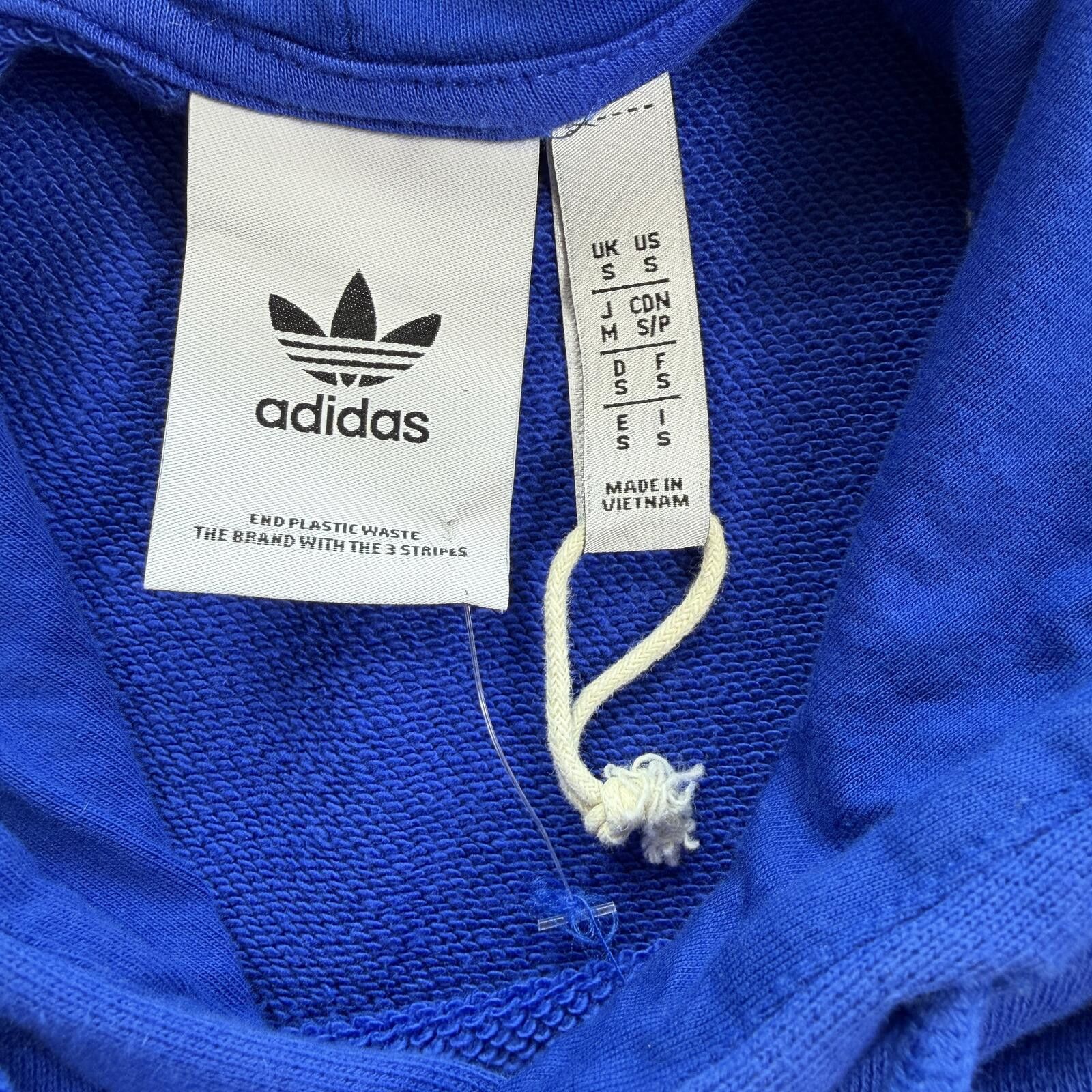 Adidas Adidas Originals Trefoil Hoodie Blue Stripe Sleeve Mens S Size US S / EU 44-46 / 1 - 4 Thumbnail