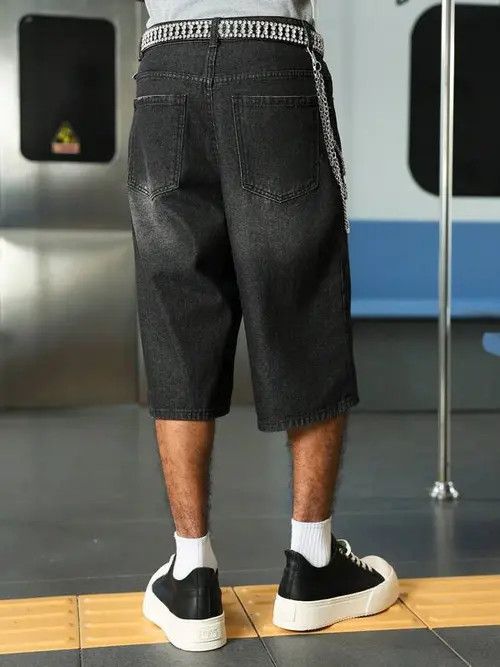 Japanese Brand × Vintage WASHED Y2K vintage denim jorts shorts Size US 34 / EU 50 - 1 Thumbnail