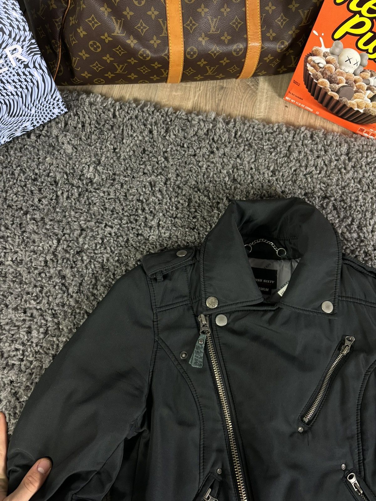 Miss Sixty Miss Sixty Y2K Biker Bomber Wоmеns Jacket Leather Style 00s Size M / US 6-8 / IT 42-44 - 8 Thumbnail