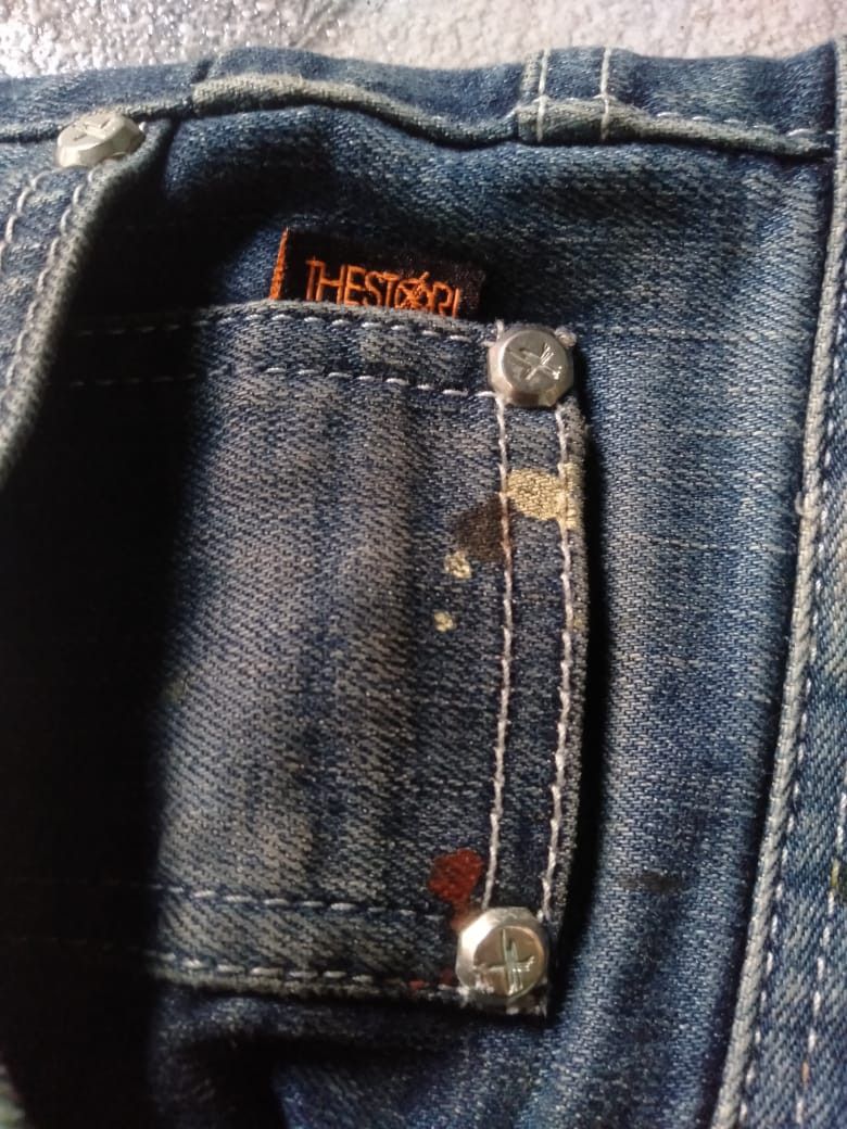 Japanese Brand The Stori Denim Jeans Distrassed Size US 31 - 6 Thumbnail