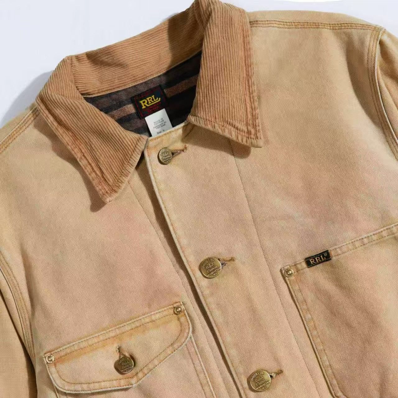RRL Ralph Lauren Double RL Lynn Wool Lined Work Jacket Size US XL / EU 56 / 4 - 3 Thumbnail