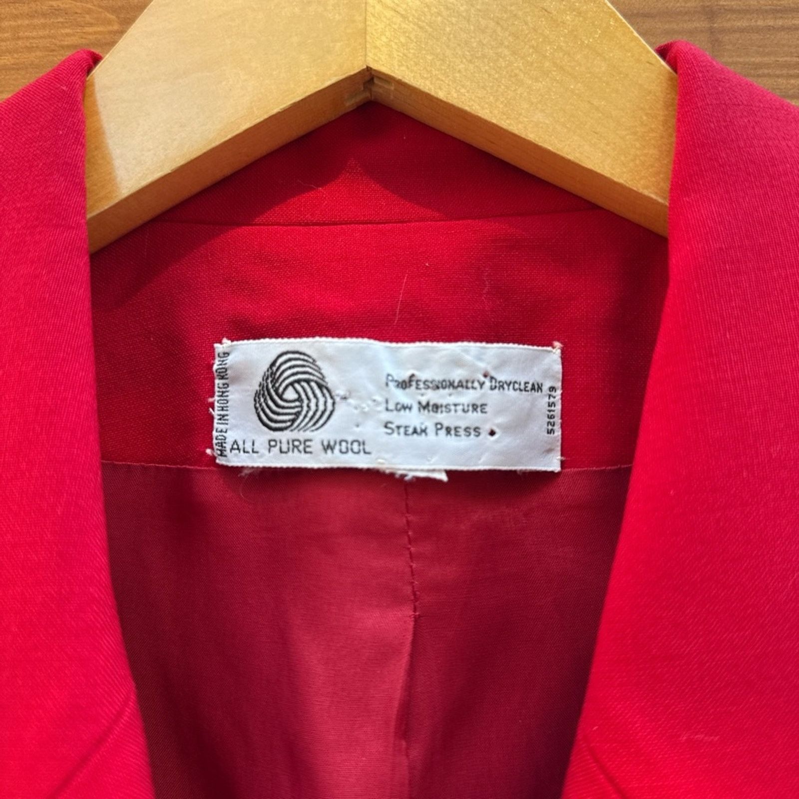 Vintage Vintage Red Double-Breasted Women's Blazer Size M / US 6-8 / IT 42-44 - 2 Thumbnail