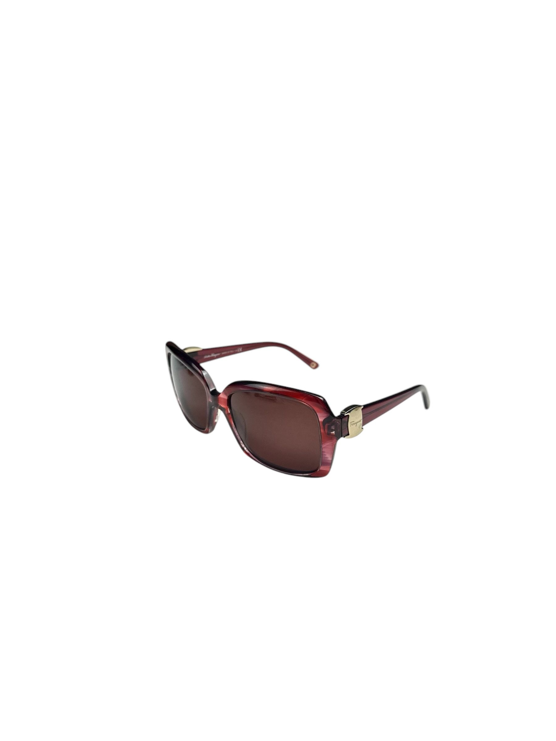 Salvatore Ferragamo Ferragamo Round Square Sunglasses Size ONE SIZE - 1 Thumbnail