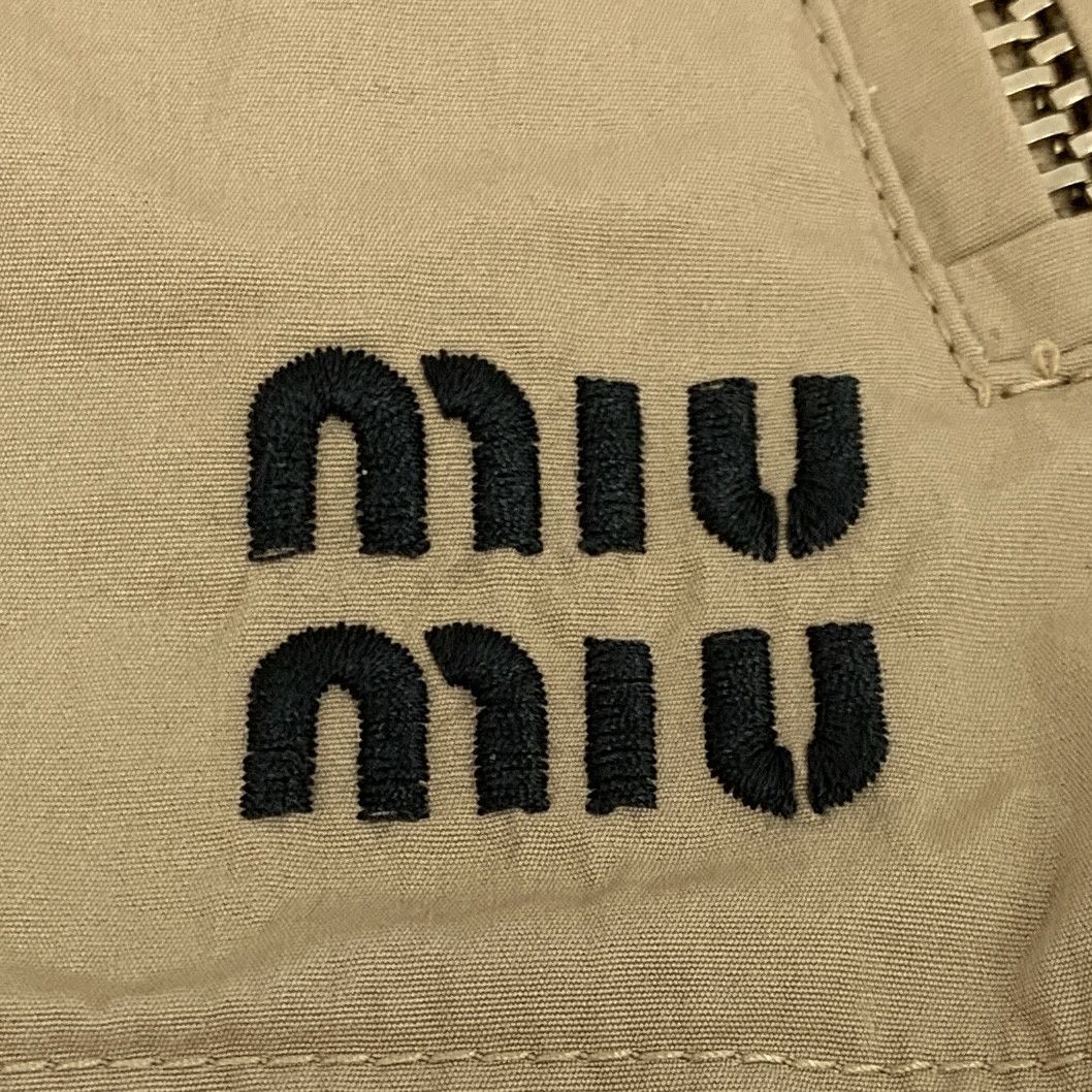 Miu Miu Miu Miu Brown Logo Cotton Casual Skirt 23 Edition (Size S) Size 38" / US 16 / IT 52 - 6 Thumbnail