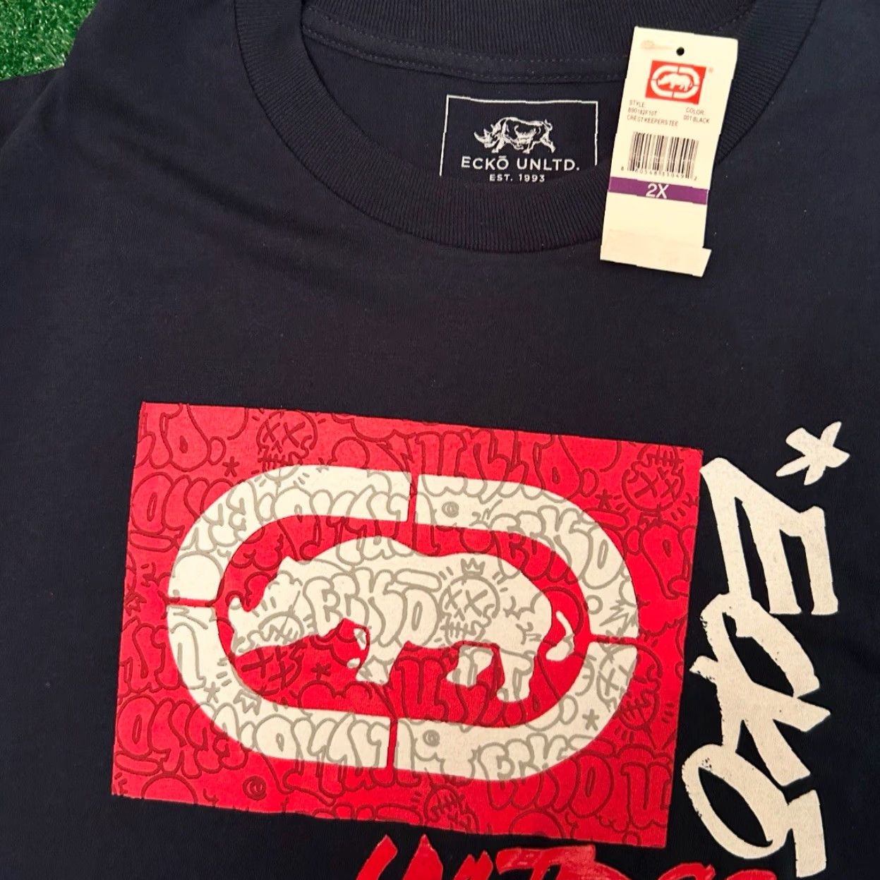 Ecko Unltd. VINTAGE Y2k Ecko Unltd Classic Logo Shirt Mens XXL Hip Hop Grunge Skater Punk Size US XXL / EU 58 / 5 - 2 Thumbnail