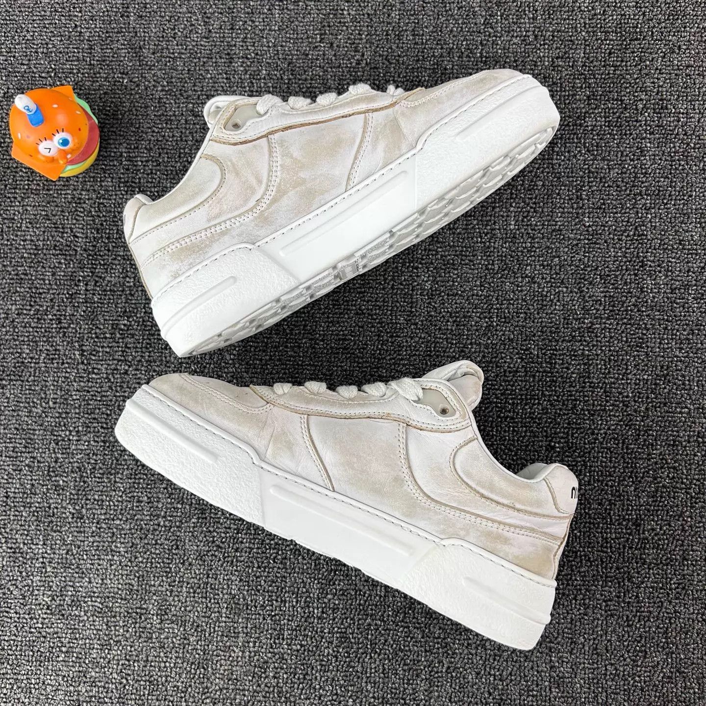 Miu Miu MIU MIU distressed white sneaker women's EU 36 Size US 5.5 / IT 35.5 - 3 Thumbnail