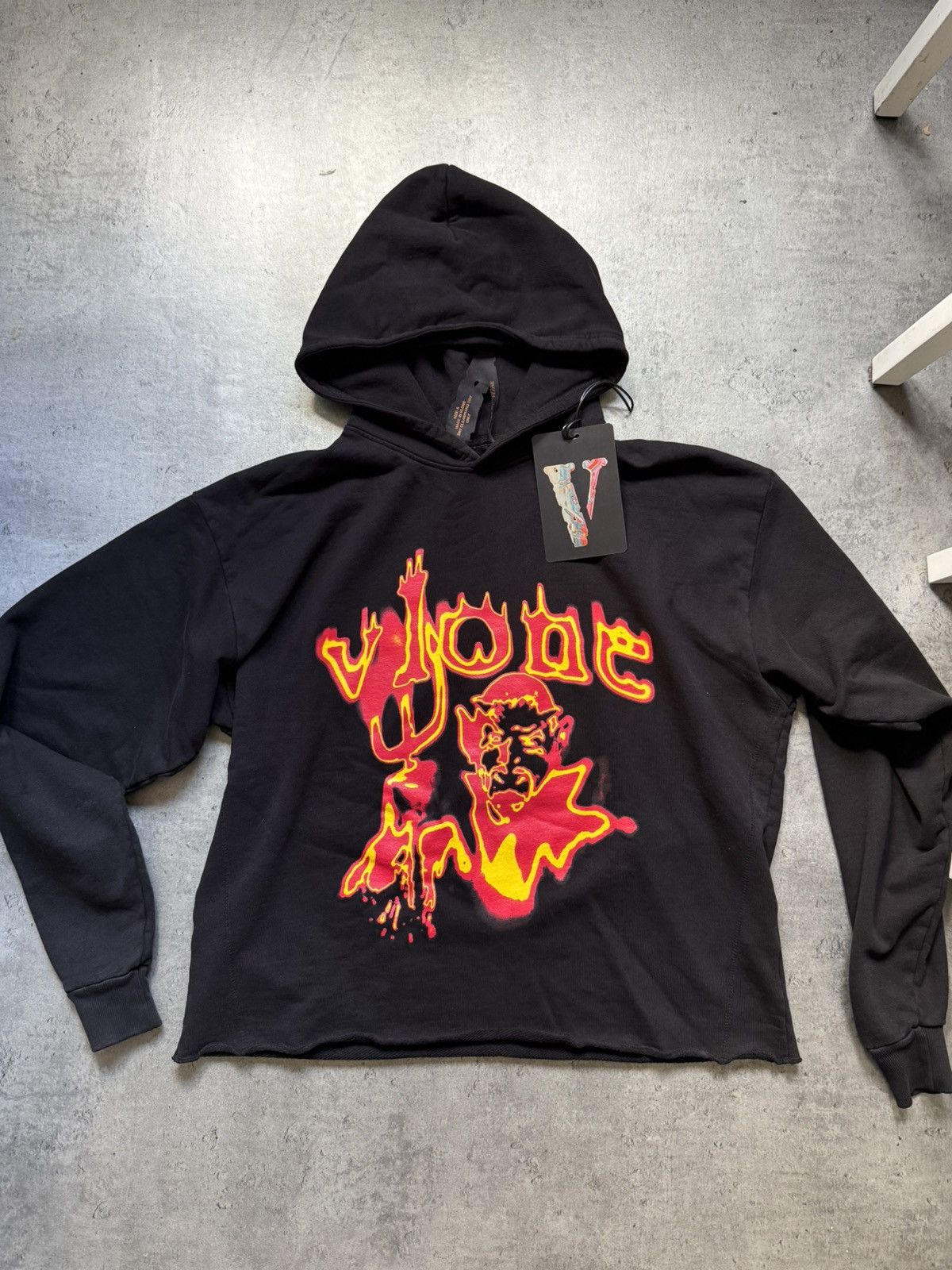 Vlone VLONE Flame Devil Flame Hoodie - Size S (Certilogo Verified) Size US S / EU 44-46 / 1 - 1 Thumbnail