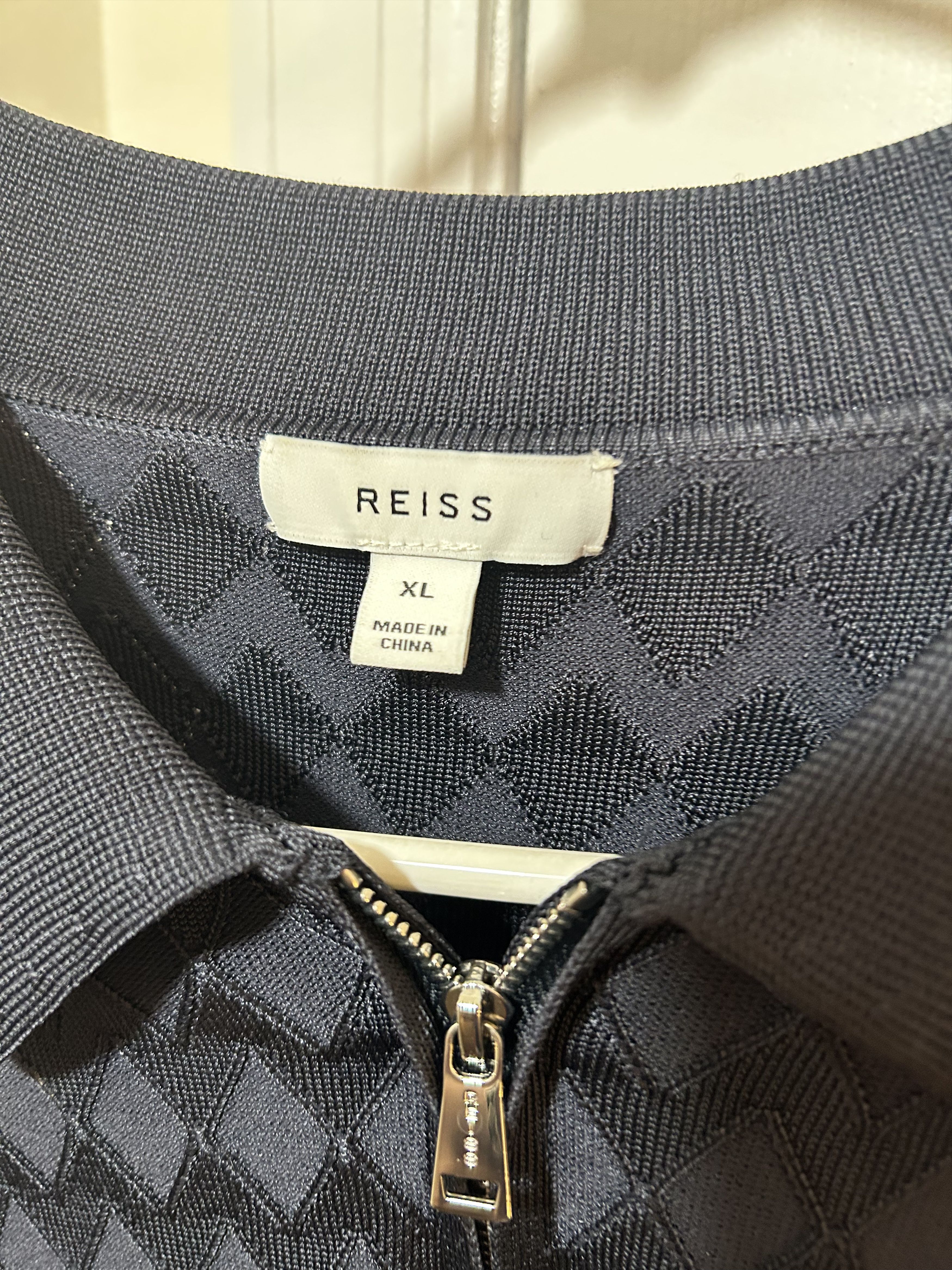 Reiss Reiss Quarter Zip Textured Polo Size US XL / EU 56 / 4 - 2 Thumbnail
