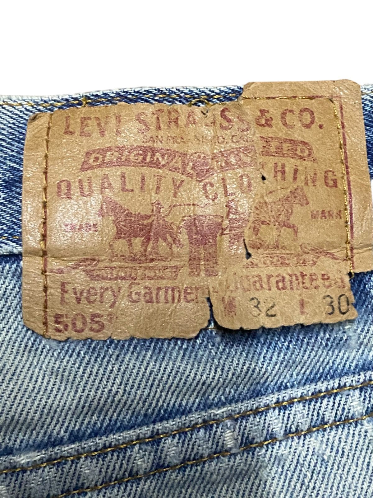 Levi's Levis 505 Distressed Jean Size US 32 / EU 48 - 18 Thumbnail