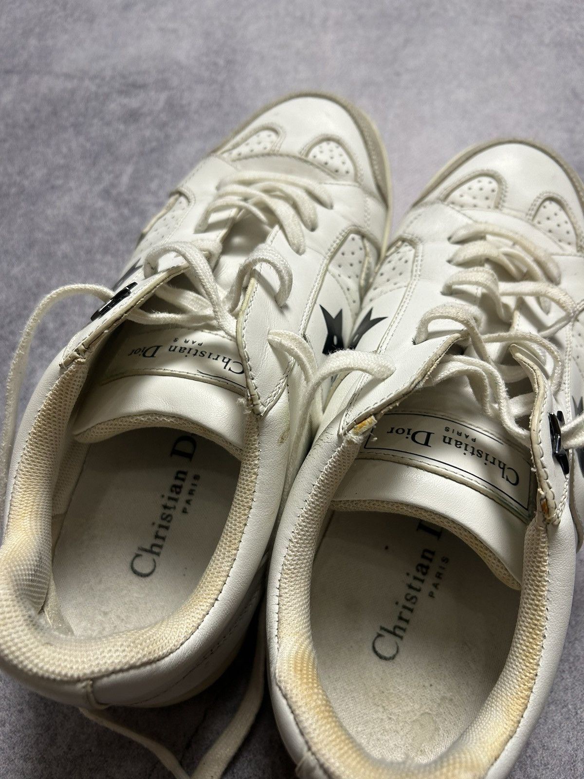 Christian Dior Monsieur × Dior Dior Star White Calfskin Suede Calfskin LOW TOP Sneakers Size US 8 / IT 38 - 13 Thumbnail