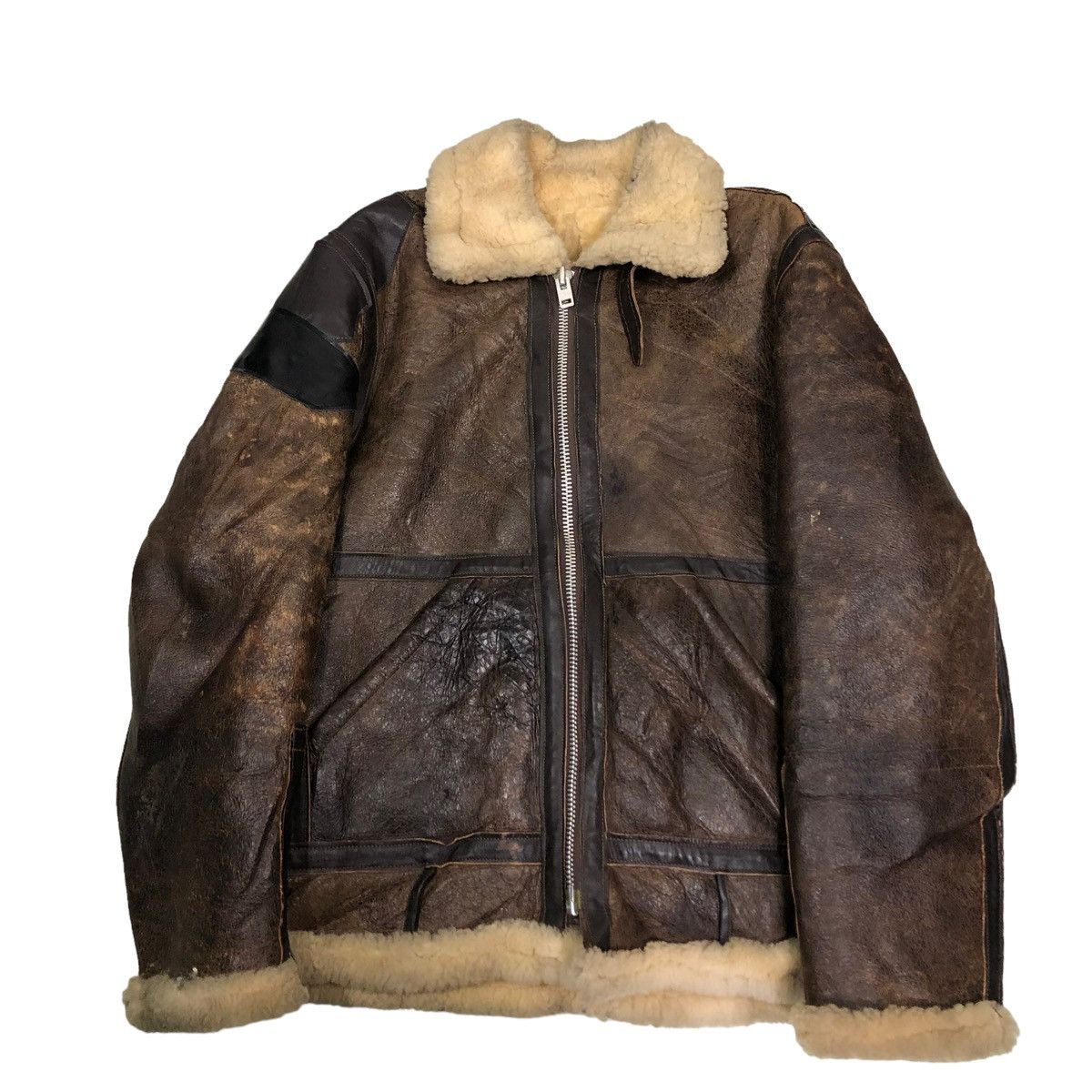 Schott 🔥VINTAGE B3 SHEARLING SHEEPSKIN LEATHER JACKET SCHOTT USA Size US M / EU 48-50 / 2 - 15 Thumbnail