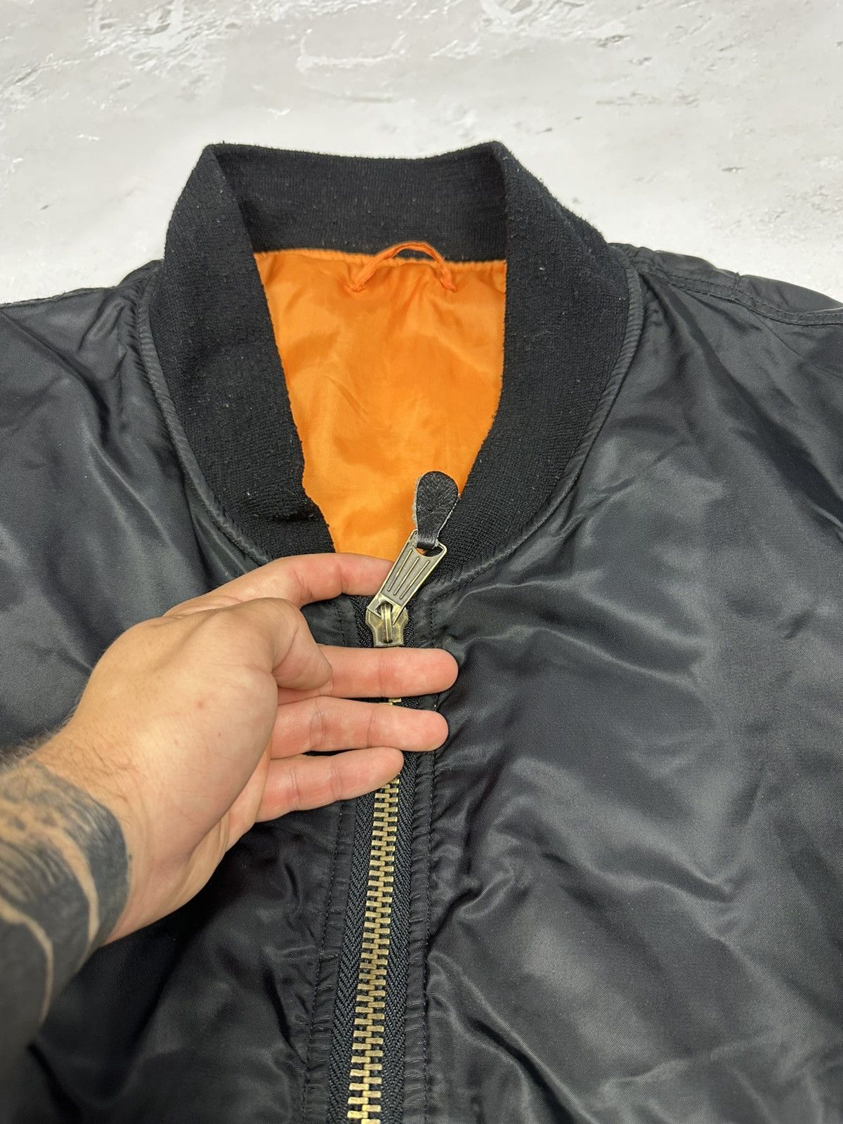 Vintage Vintage MA-1 Bomber Jacket Black Size XL Size US XL / EU 56 / 4 - 8 Thumbnail