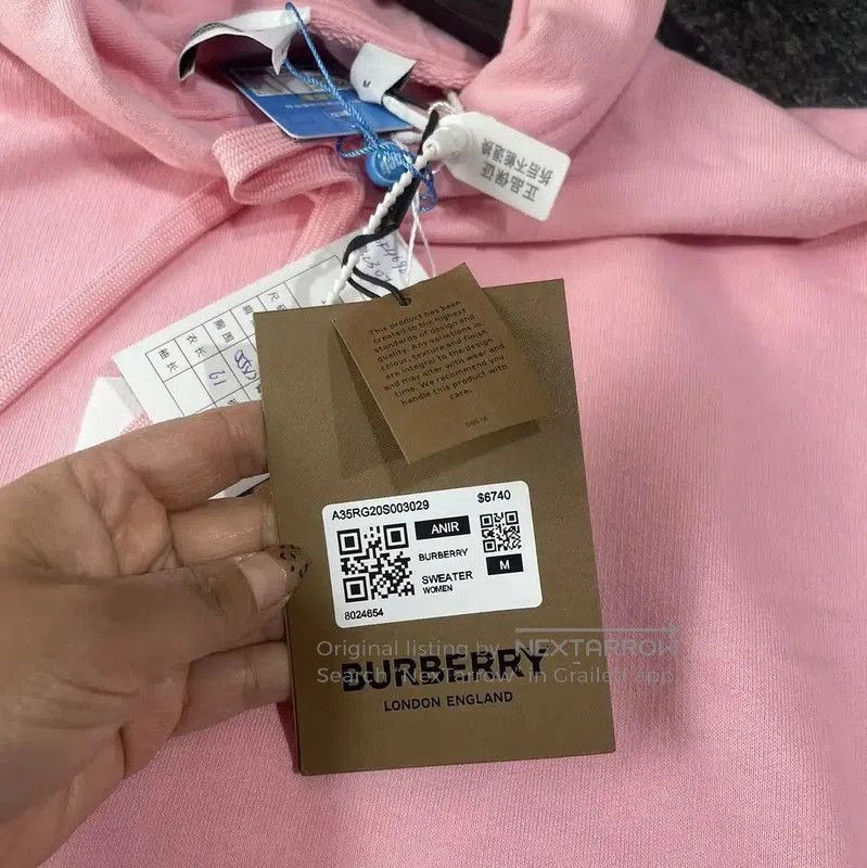 Burberry Burberry Pink Animal Hoodie for Women. Size M / US 6-8 / IT 42-44 - 4 Thumbnail