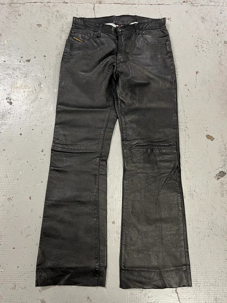 Diesel Diesel Biker Leather Black Pants Size US 30 / EU 46 - 1 Thumbnail