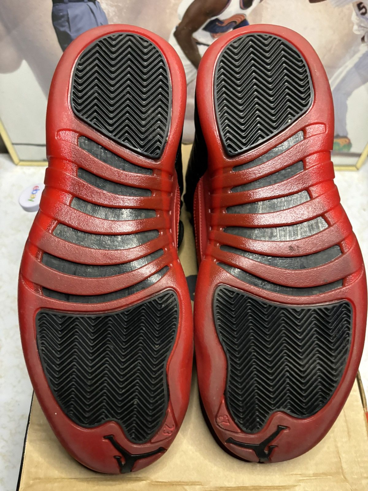 Jordan Brand Air Jordan 12 Retro 2016 Flu Game 2016 Size US 9 / EU 42 - 5 Thumbnail
