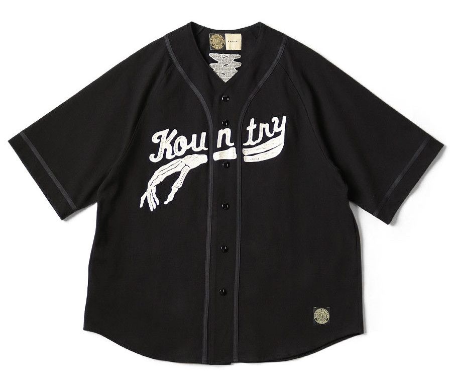 Kapital KAPITAL kountry 16 tenjiku baseball shirt black bone new Size US XL / EU 56 / 4 - 1 Thumbnail