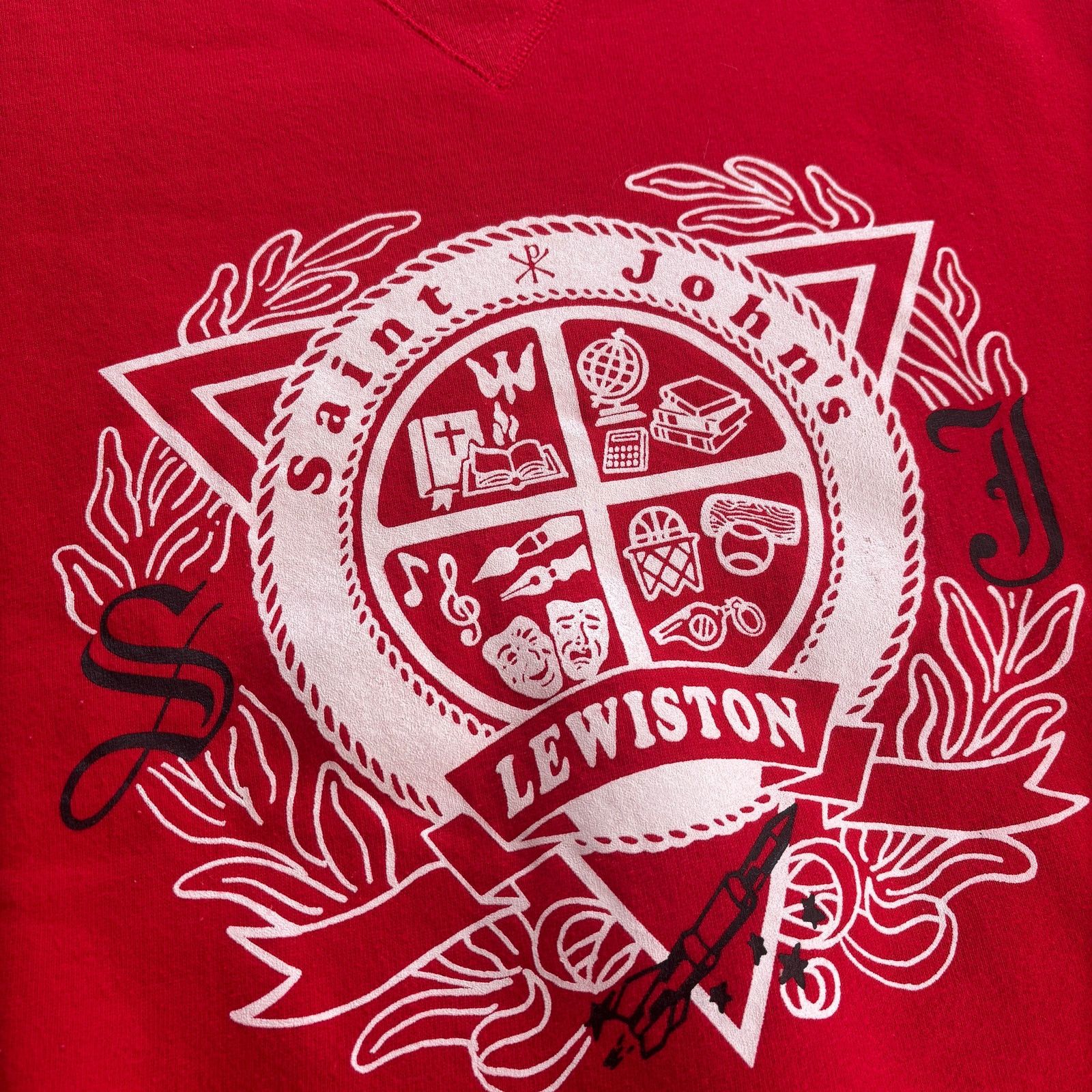Russell Athletic × Vintage Vtg 90s Russell Athletic Saint Johns Lewiston Sweatshirt L Size US L / EU 52-54 / 3 - 3 Thumbnail
