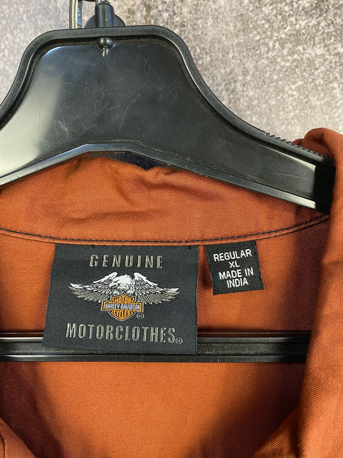 Harley Davidson HARLEY DAVIDSON Shirt Button Up Vintage Size US XL / EU 56 / 4 - 7 Thumbnail