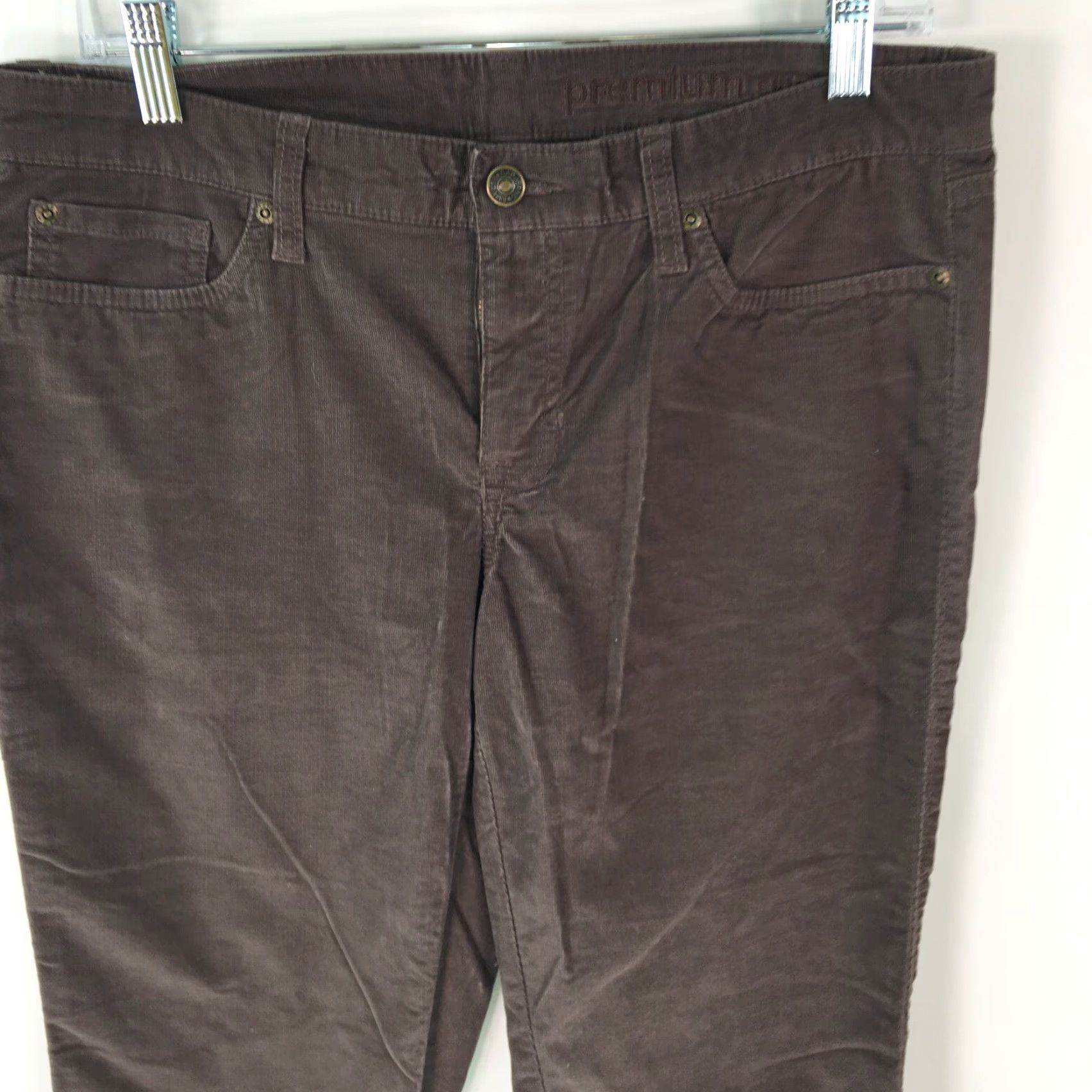 Gap Gap Jeans Womens Casual Regular Straight Flat Front Low Rise Brown Corduroy Denim Size 8 Size 30" / US 8 / IT 44 - 3 Thumbnail
