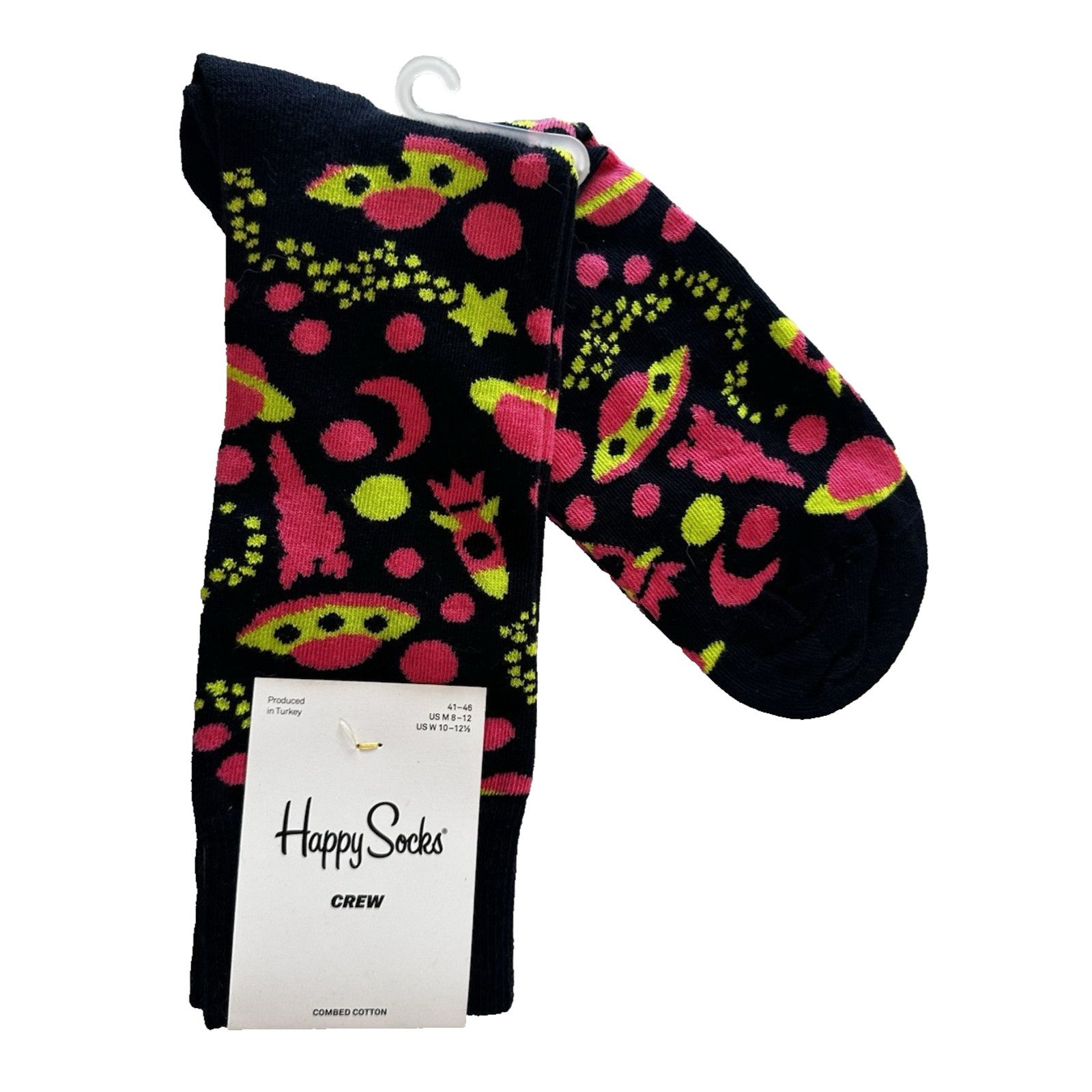 Happy Socks Happy Socks Crew Into Space Socks Sz M 8-12, W 10-12.5 NWT Size ONE SIZE - 1 Thumbnail
